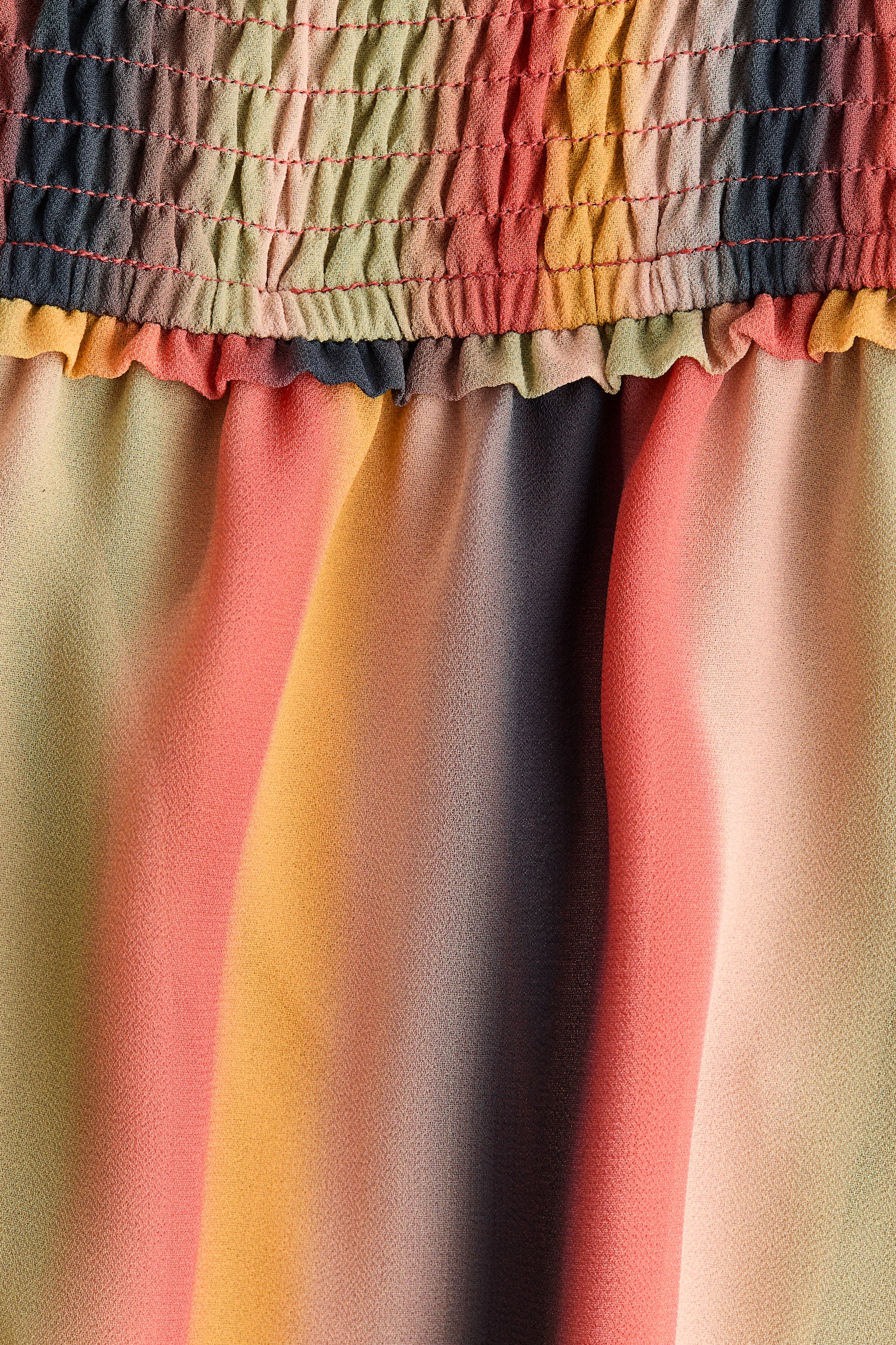 Smocked-waist mini shorts - 5