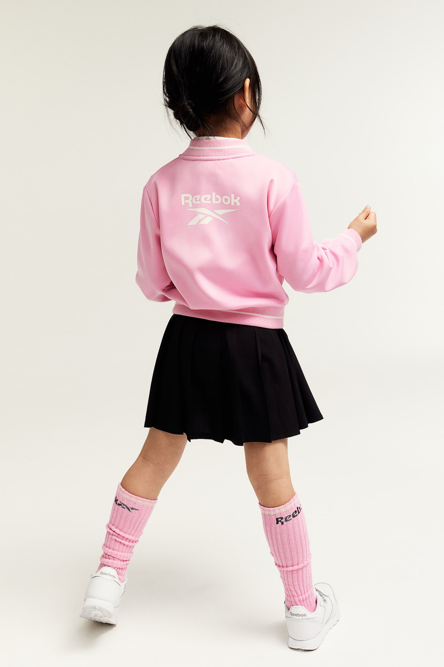 Print-motif track jacket - Pink/Reebok - 5