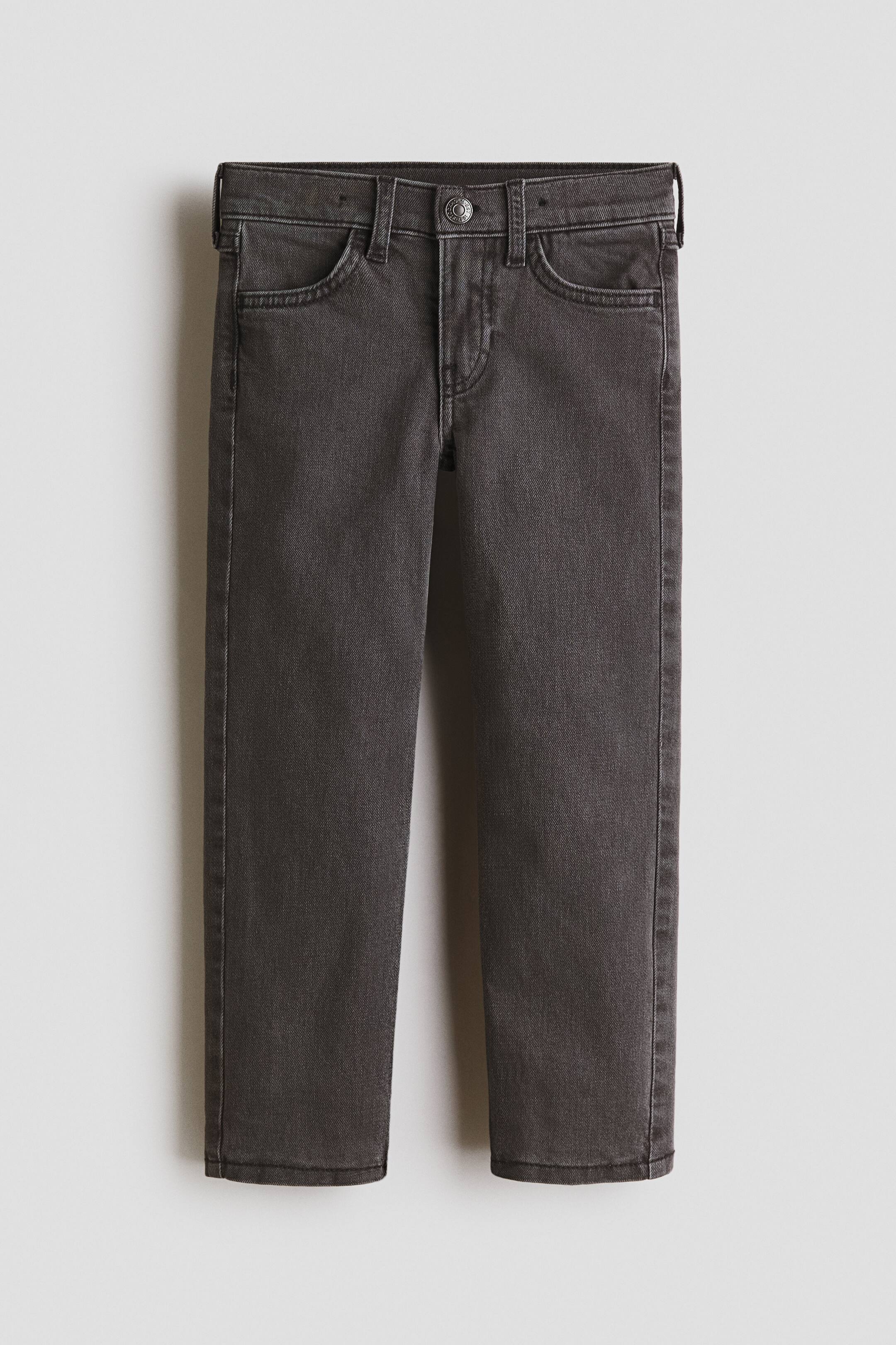 View larger image: Slim Fit Lined Jeans - Denim black - Kids | H&M 1