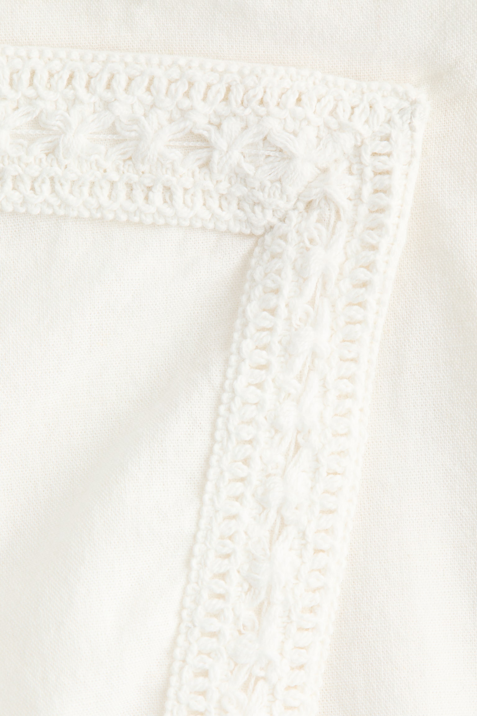 Linen-blend beach skirt - White - 3