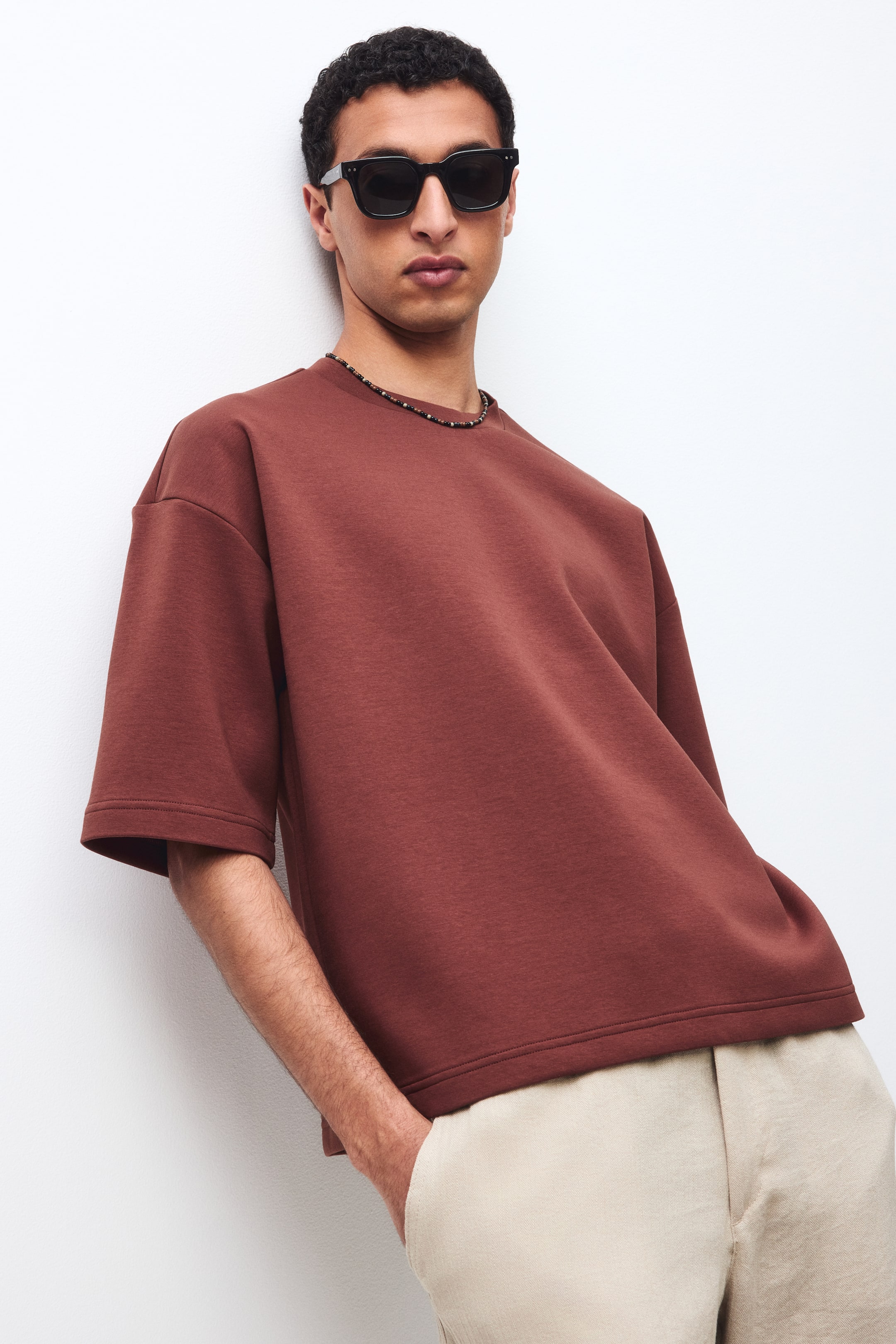 T-shirt ample en scuba