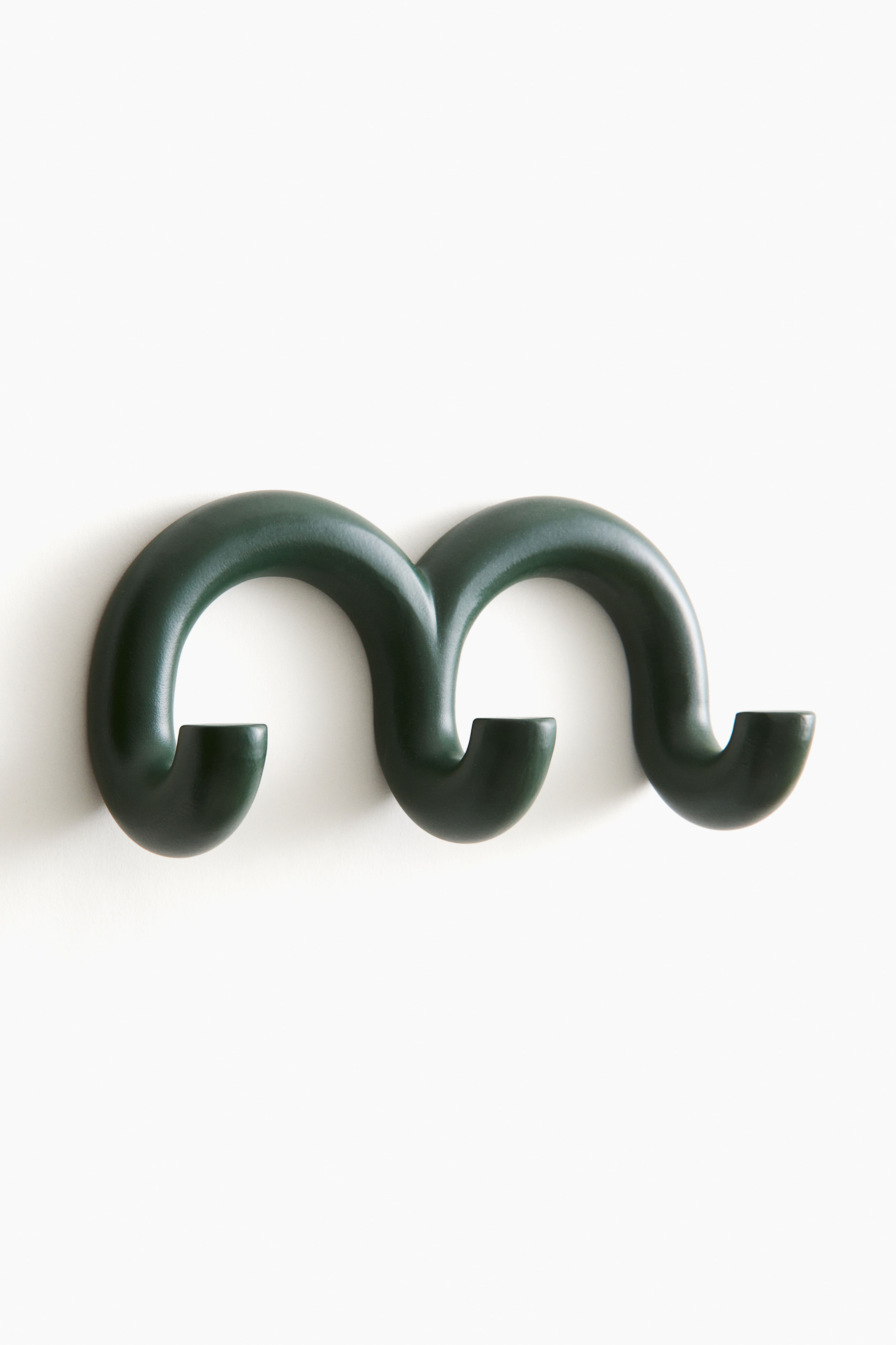 Wall mounted Metal Hooks Dark green Home All H M CA