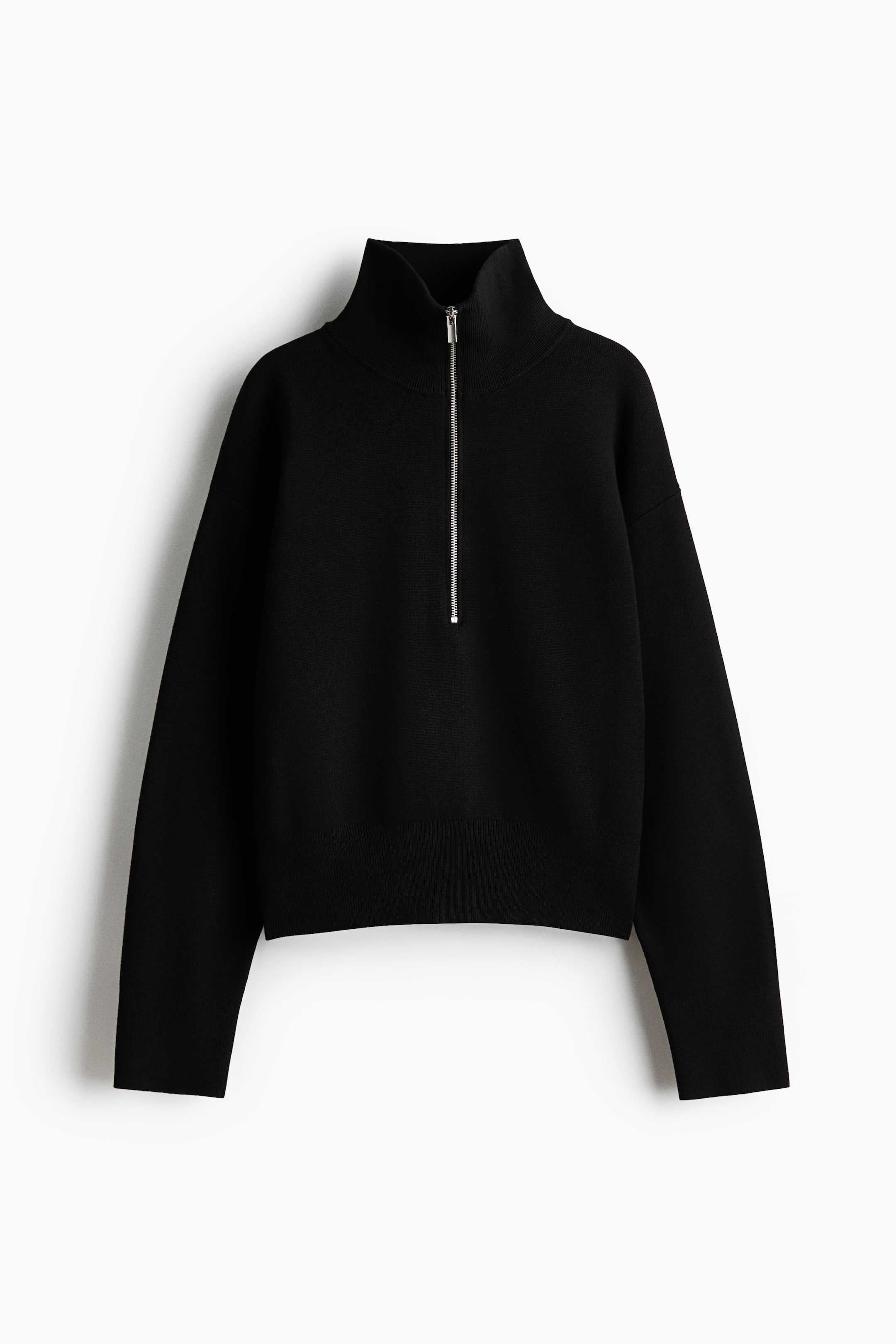 Fine-Knit Half-Zip Sweater