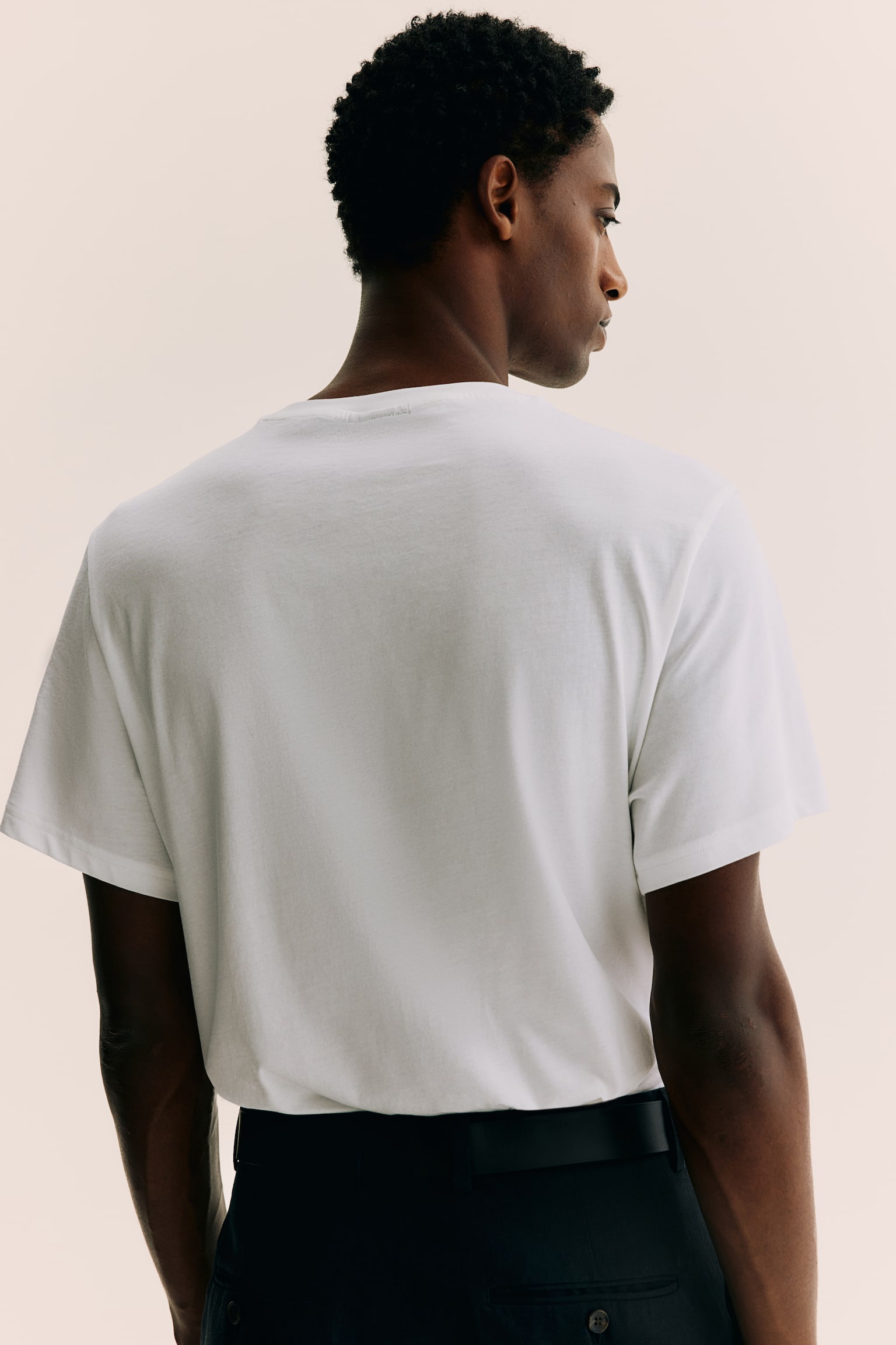 Regular Fit T-shirt - White/Black/Dark blue/Grey marl/Dark grey/Burgundy/Dark brown/Light green/Forest green/Light beige/Khaki green/Pink/Light grey/Dark grey/Khaki green - 3