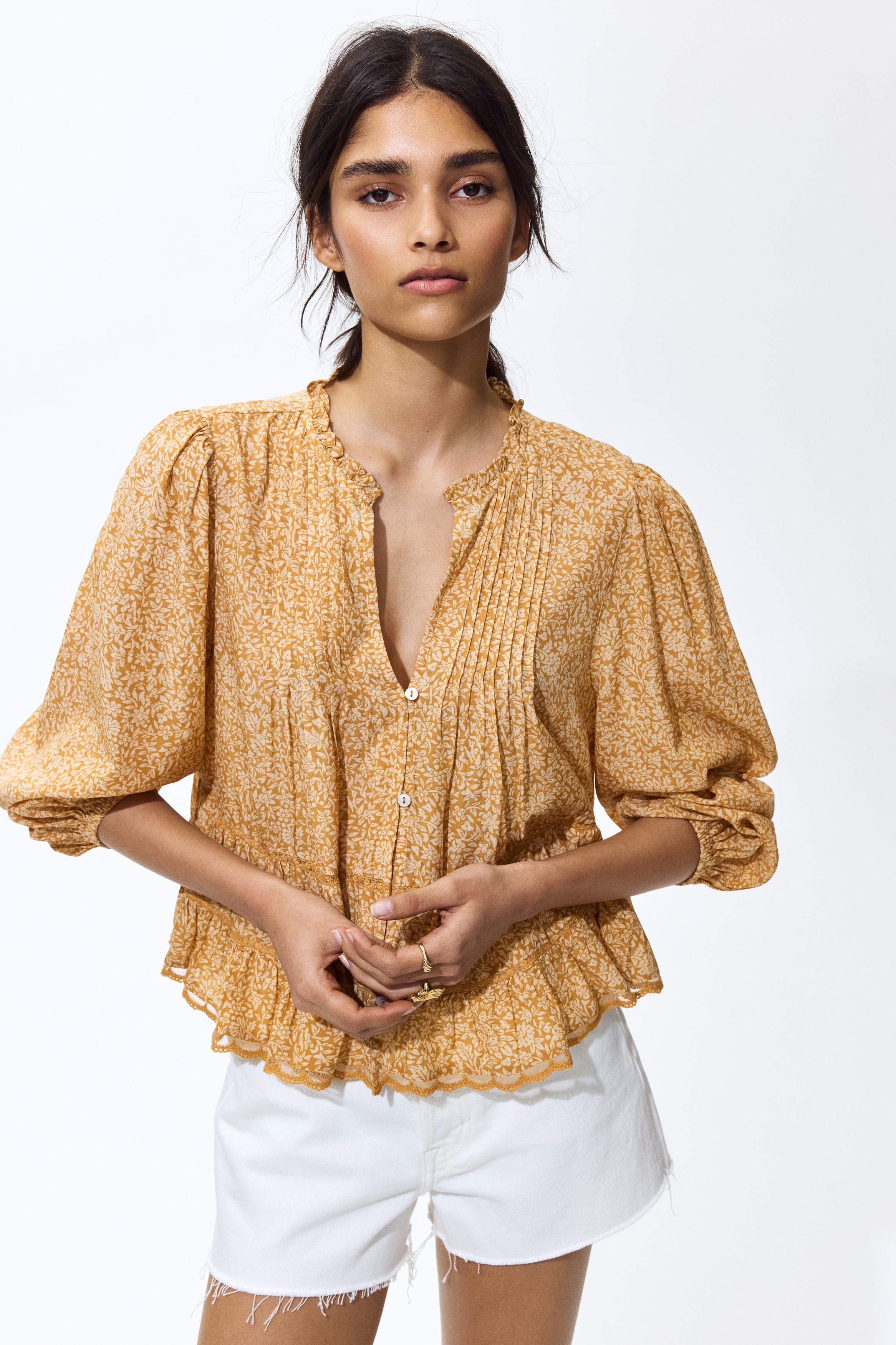 Blusa com nervuras
