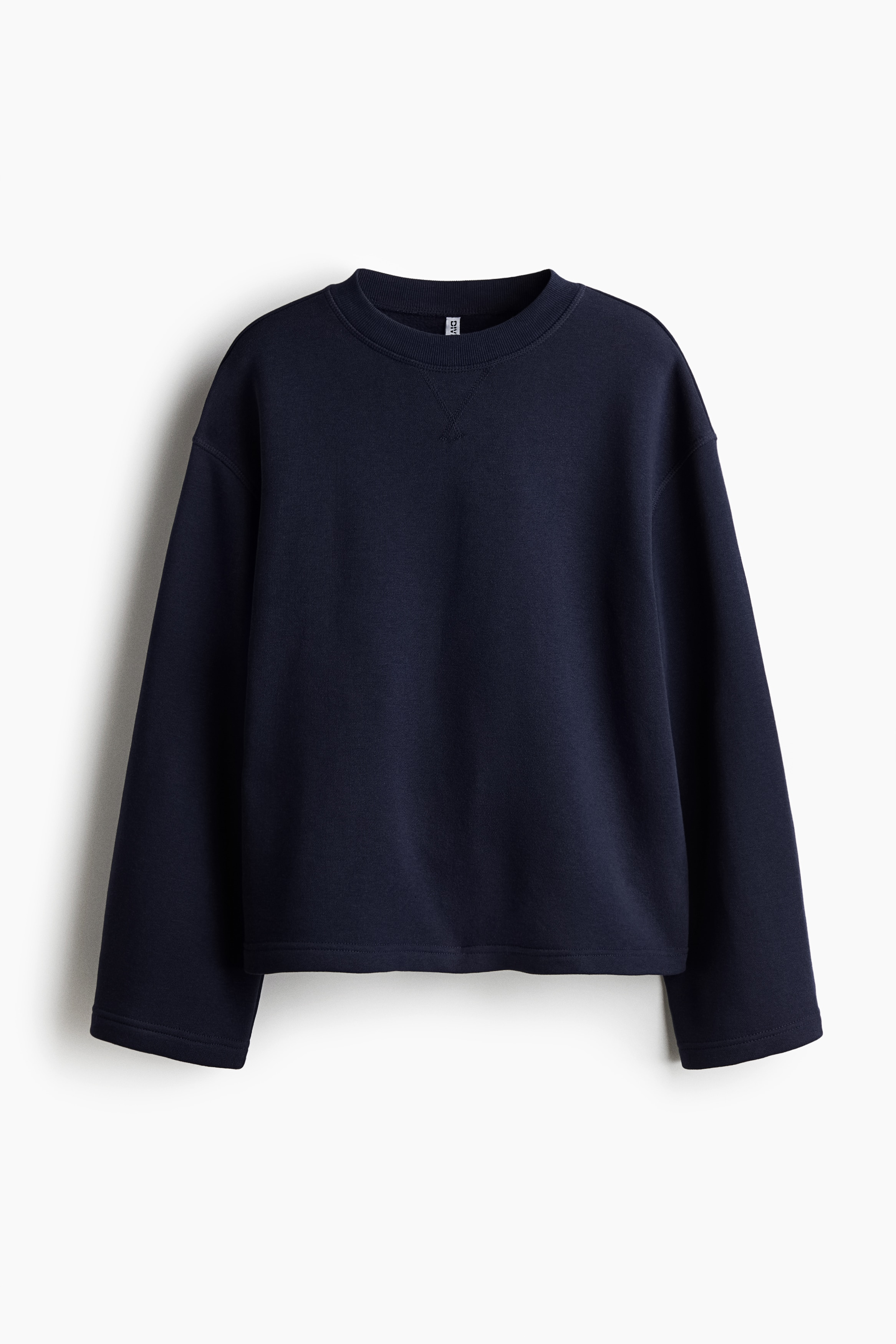 Sweat oversize - Bleu marine/Gris clair chiné