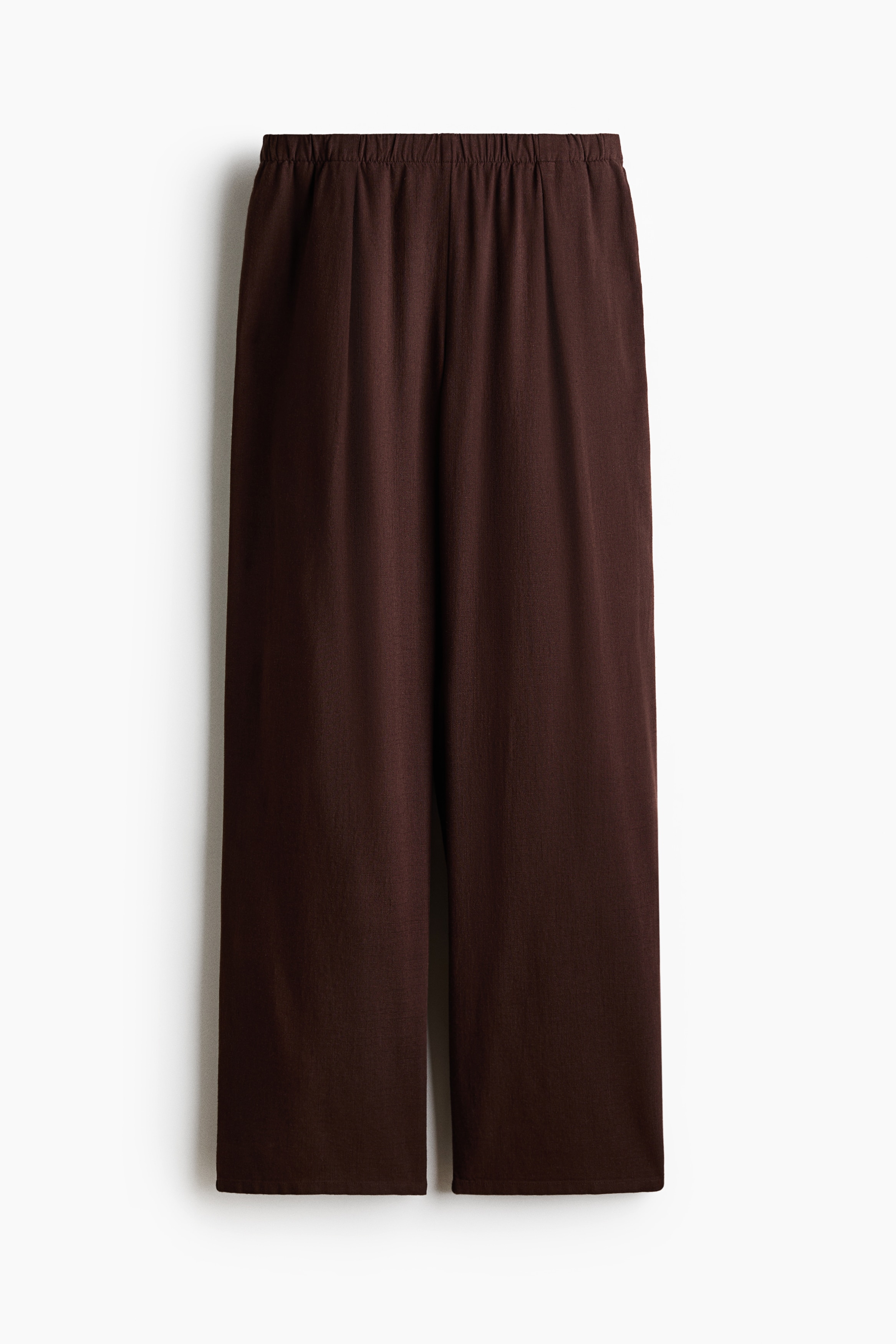 Pantalón amplio en mezcla de lino