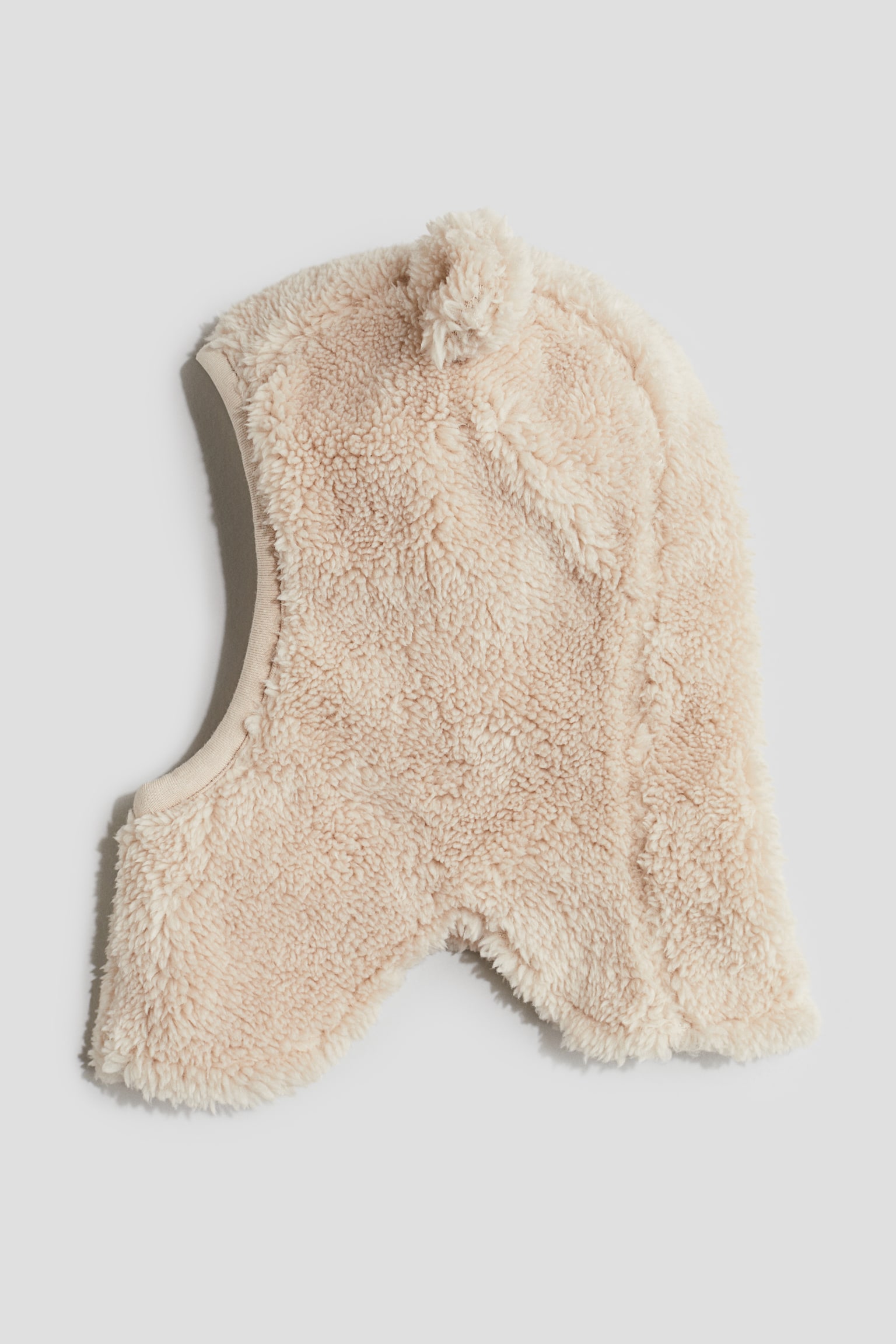 Fluffy balaclava - Light dusty beige - 1