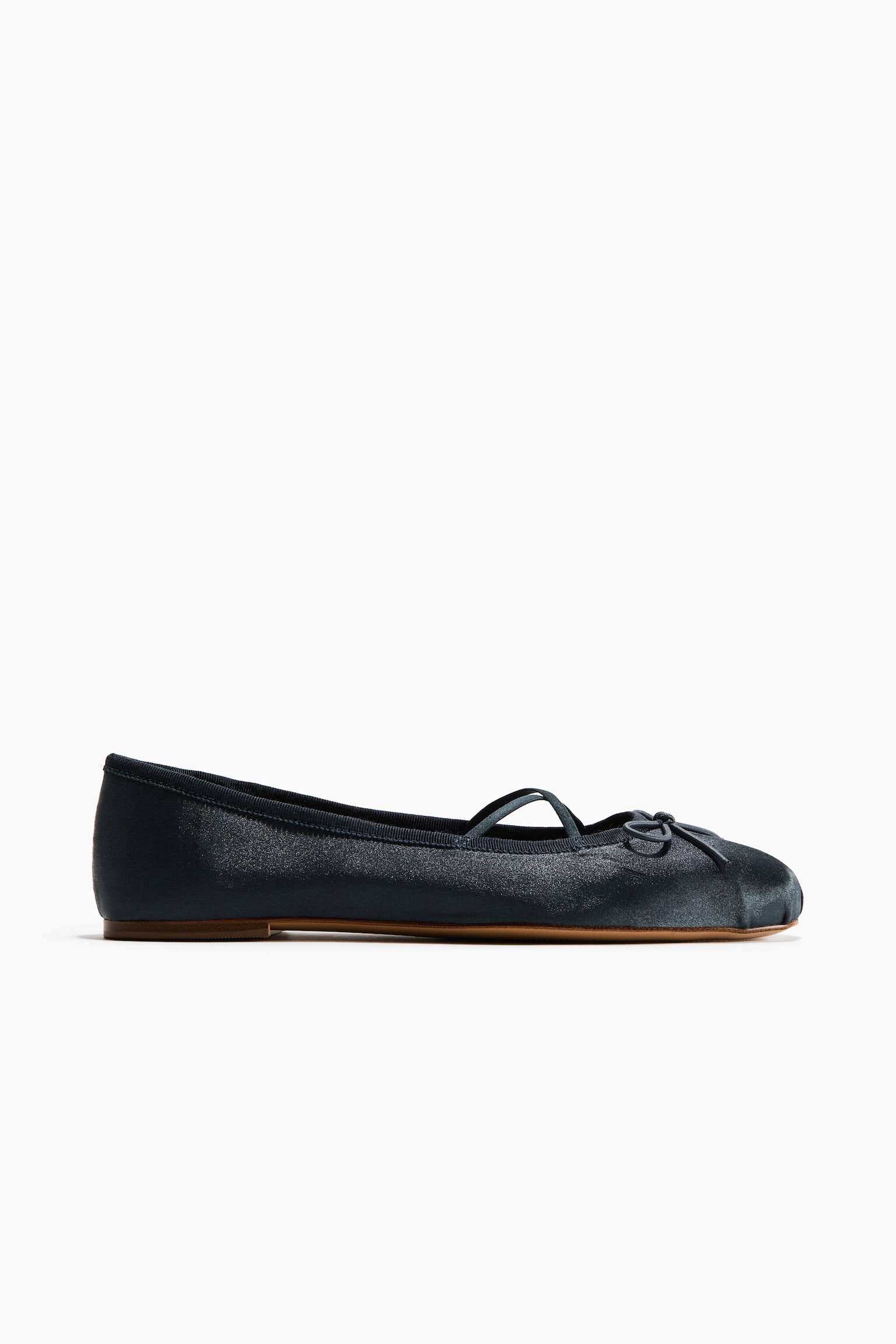 Satin ballet flats - Dark grey/Dusty brown/Powder pink - 1