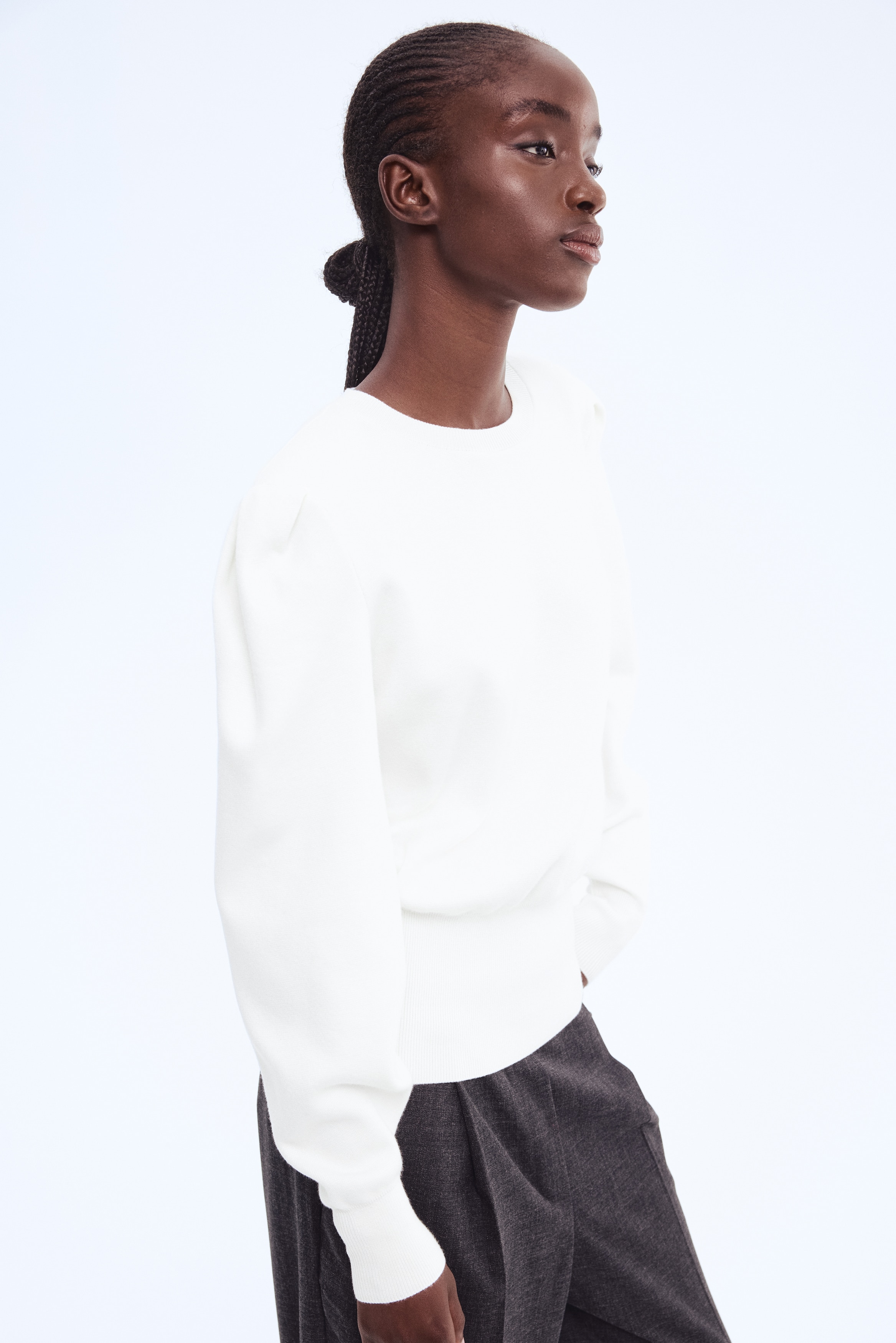 9/27y's mom！heve puff shell tops ホワイト Puff Shell tops gray | HEVE