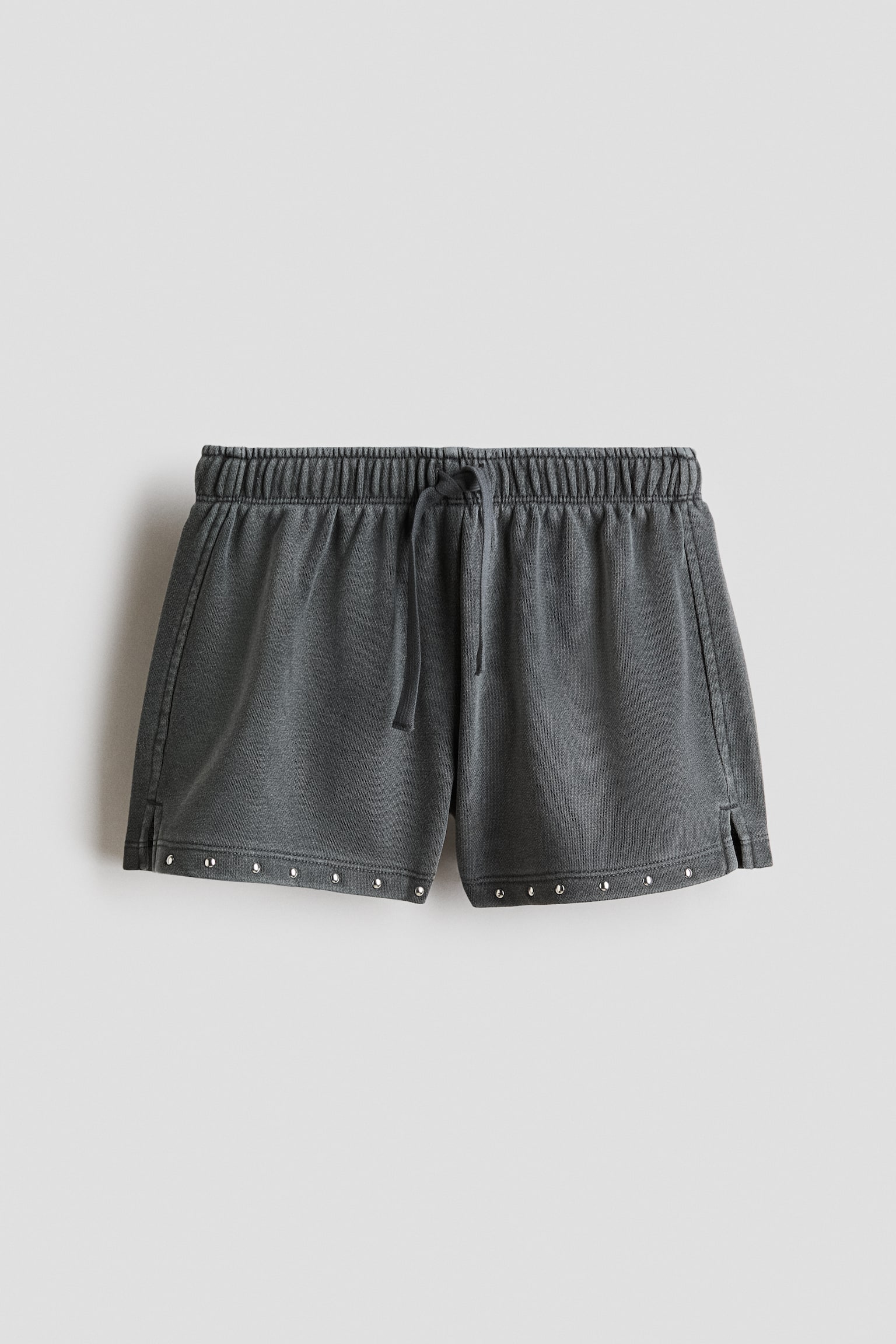Shorts in felpa decorati - Grigio scuro