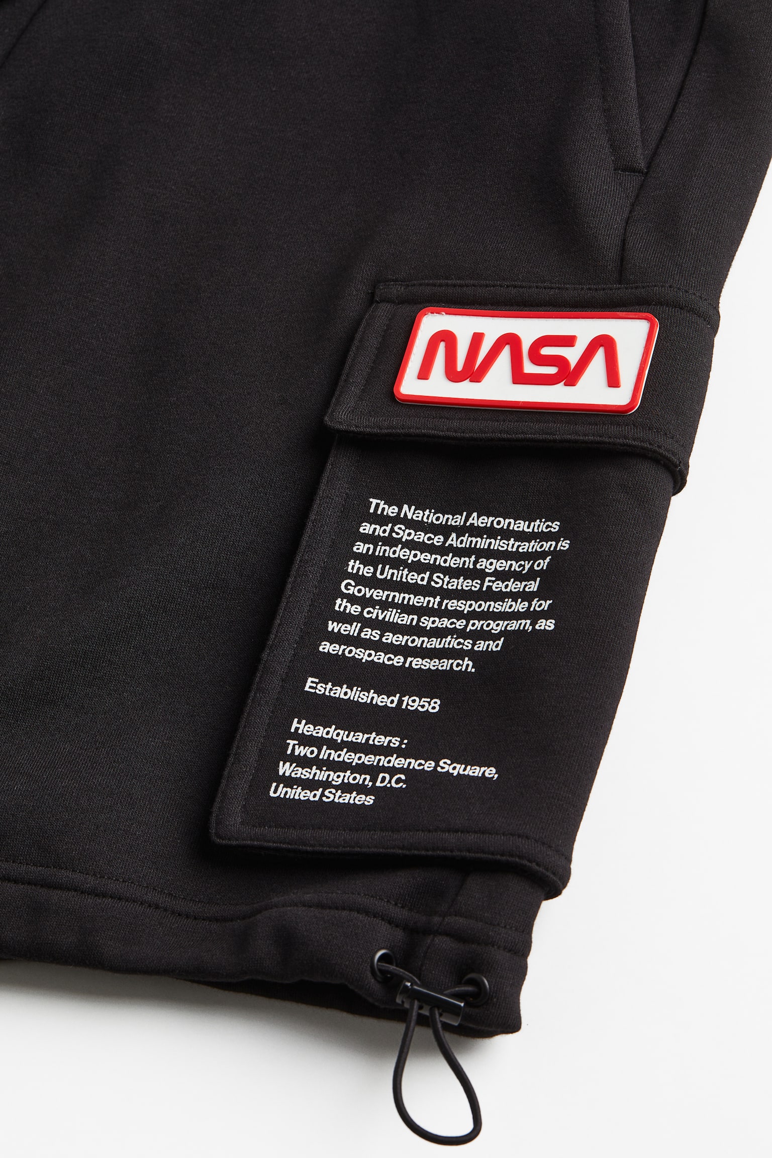 Print Sweat Shorts - Black/NASA/Cream/NASA - 3