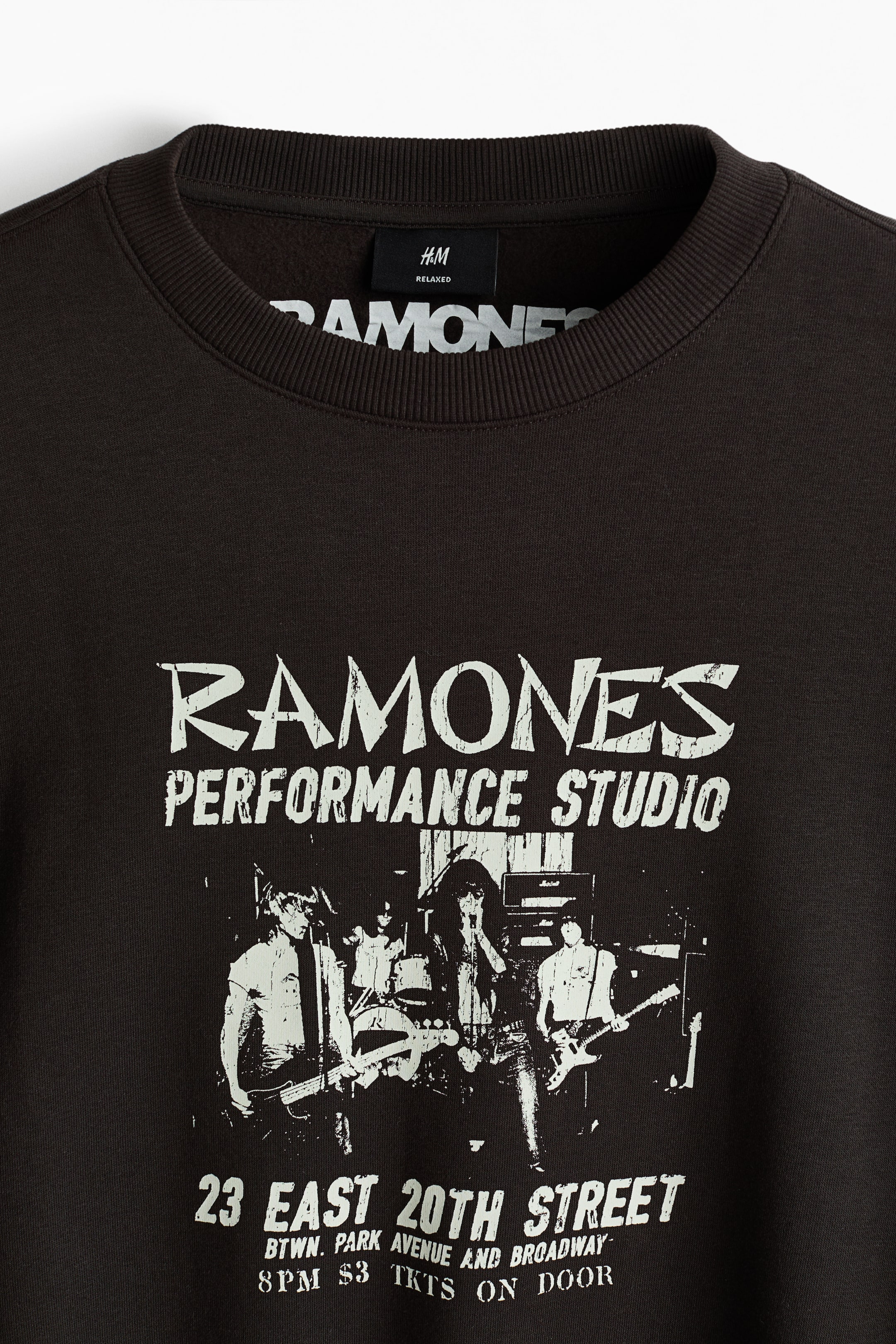 Grotere afbeelding bekijken: Sweater Loose Fit - Donkerbruin/Ramones - HEREN | H&M BE 2