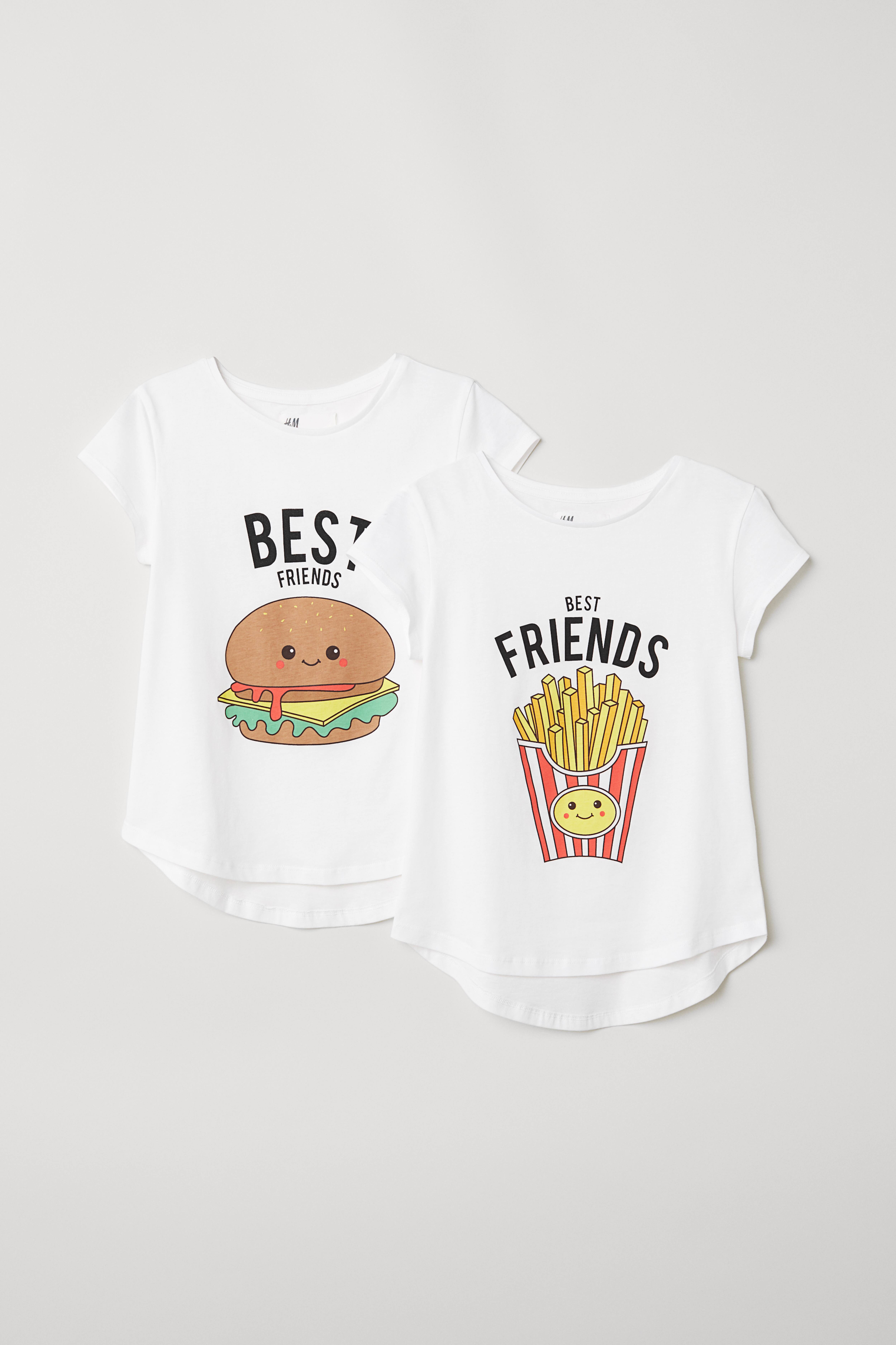 2 pack Best Friends Tops White Best Friends Kids H M CA