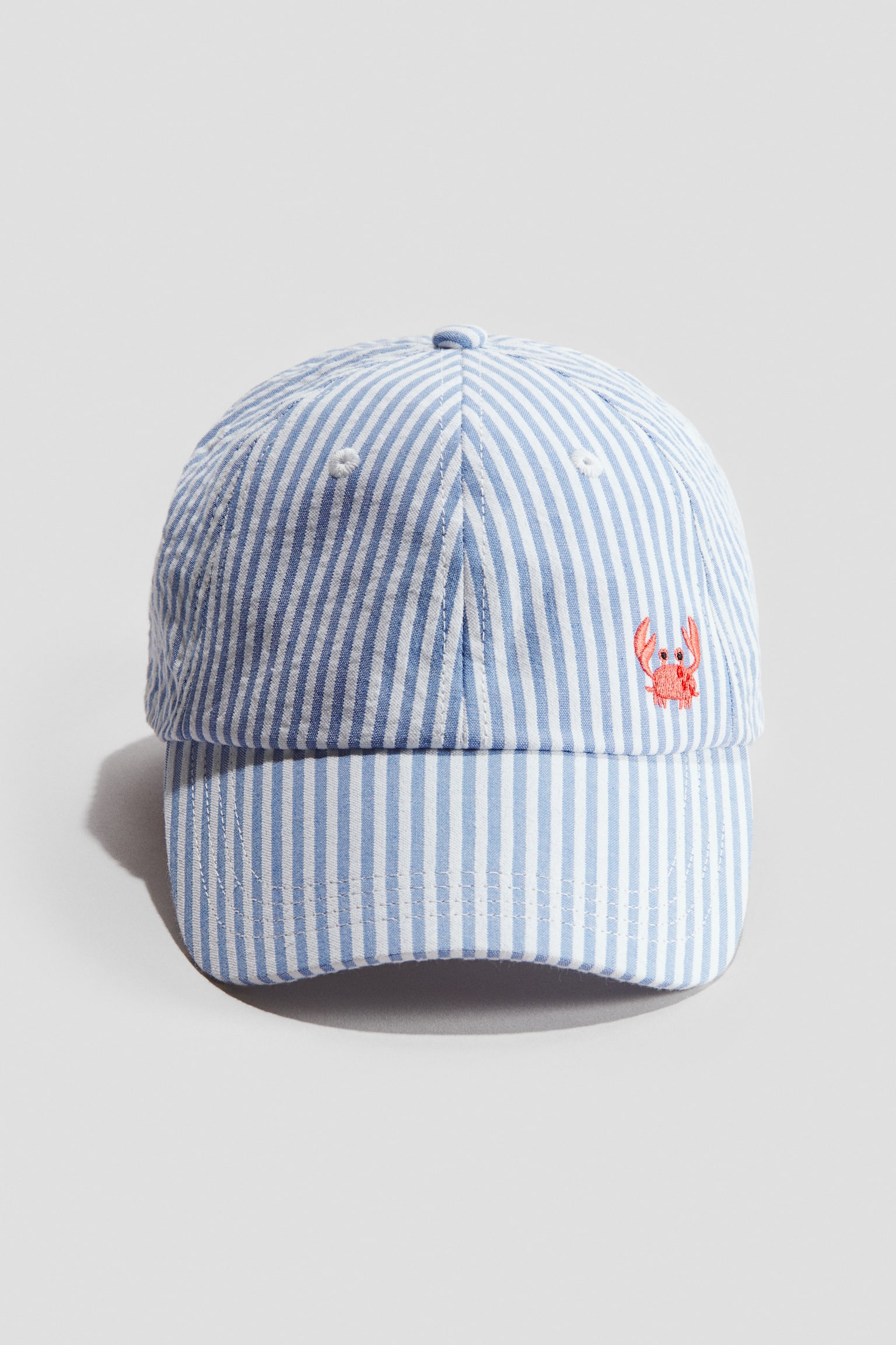 Motif-detail cap - Blue/Crab - 1