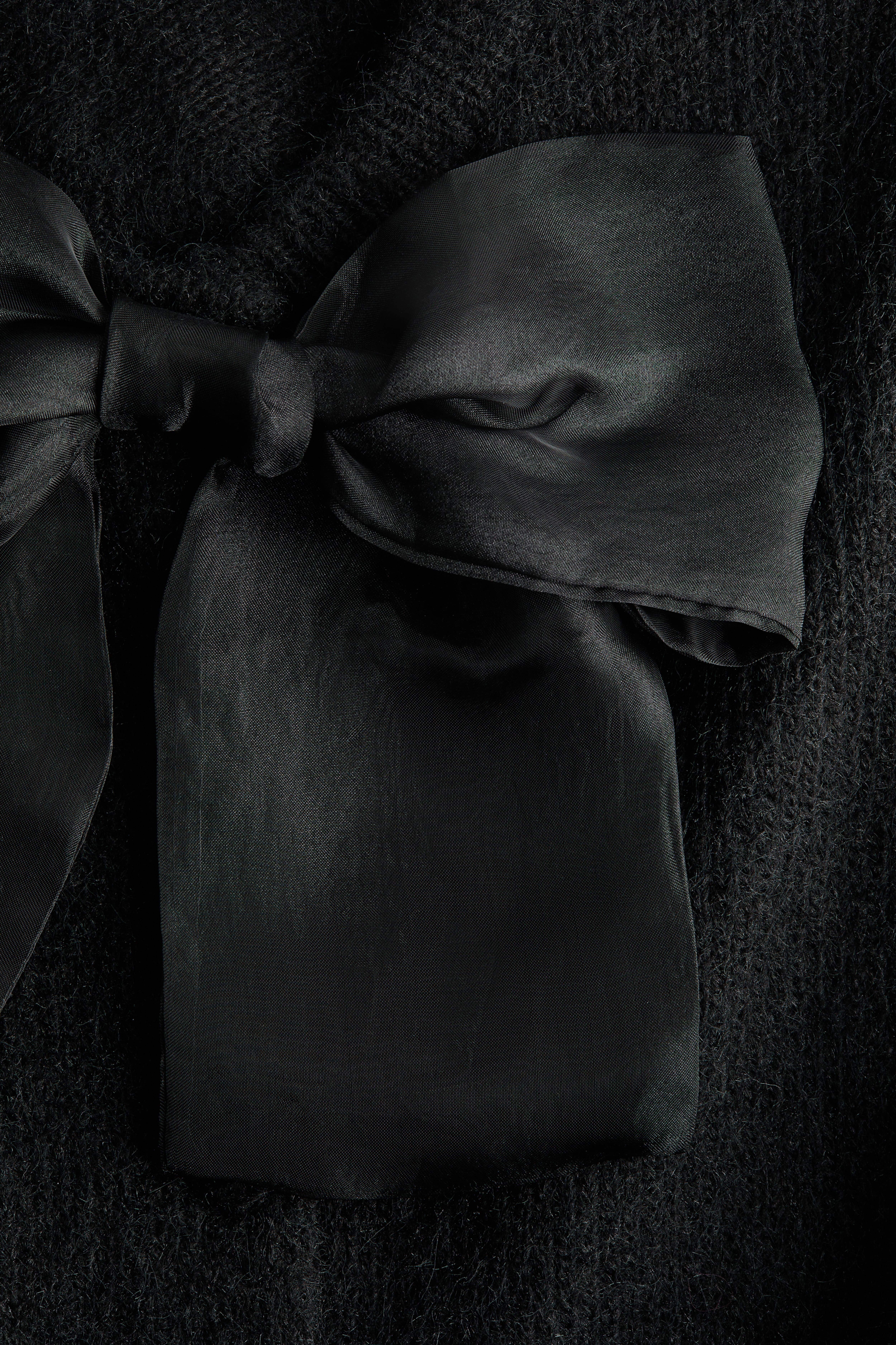 Bow-Detail Knit Cardigan