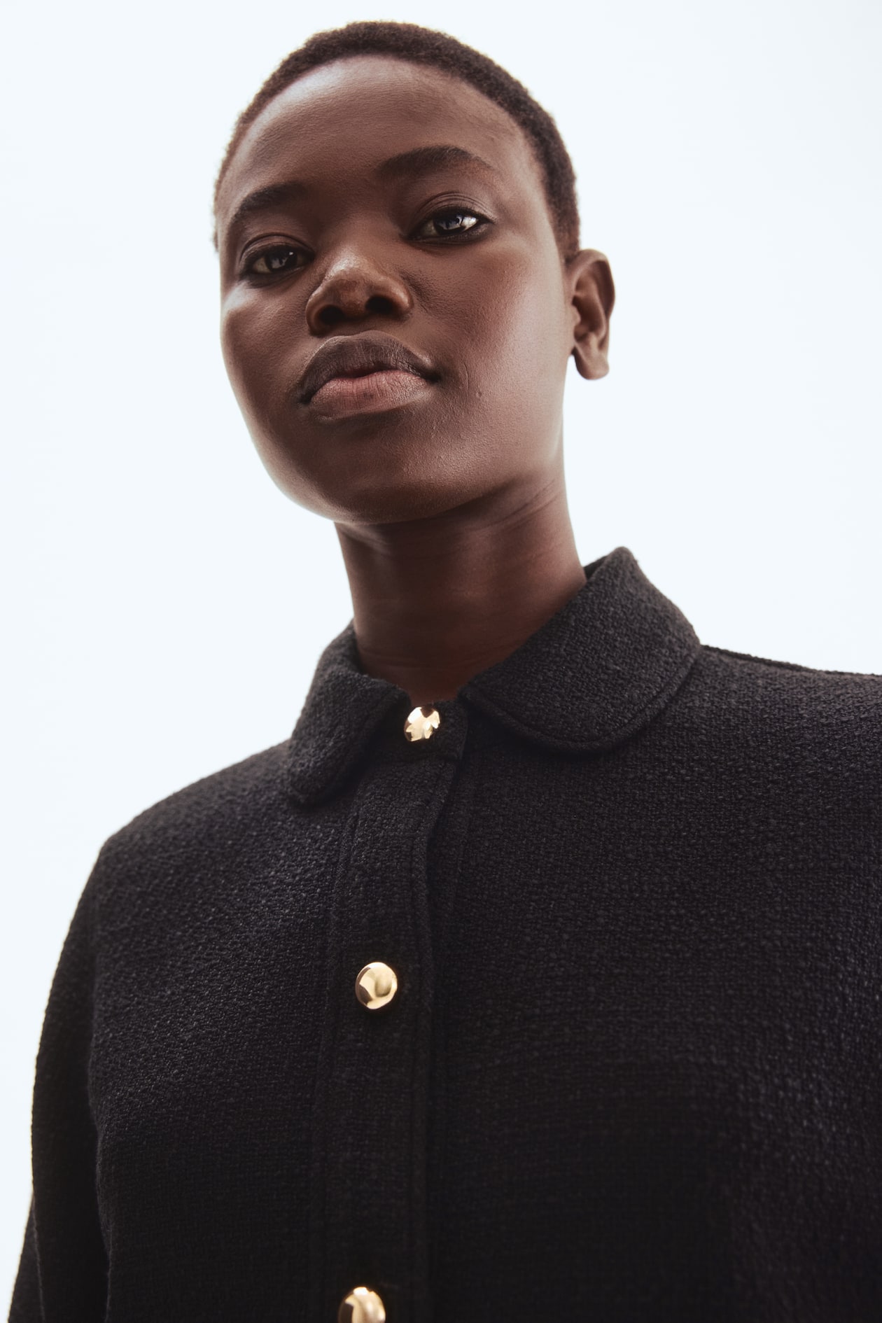 Boucle Dress with Collar - image 4