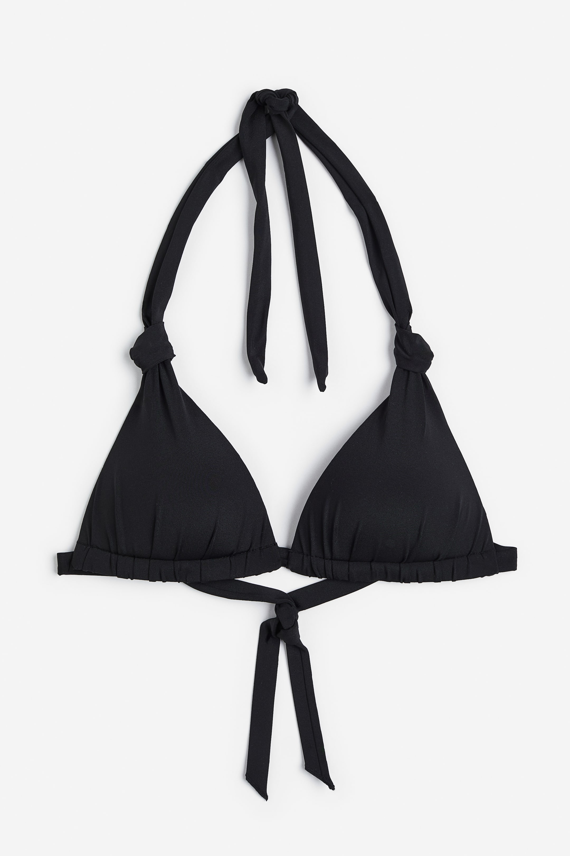 Haut de bikini triangle push-up - Dos nu - Noir - FEMME | H&M BE