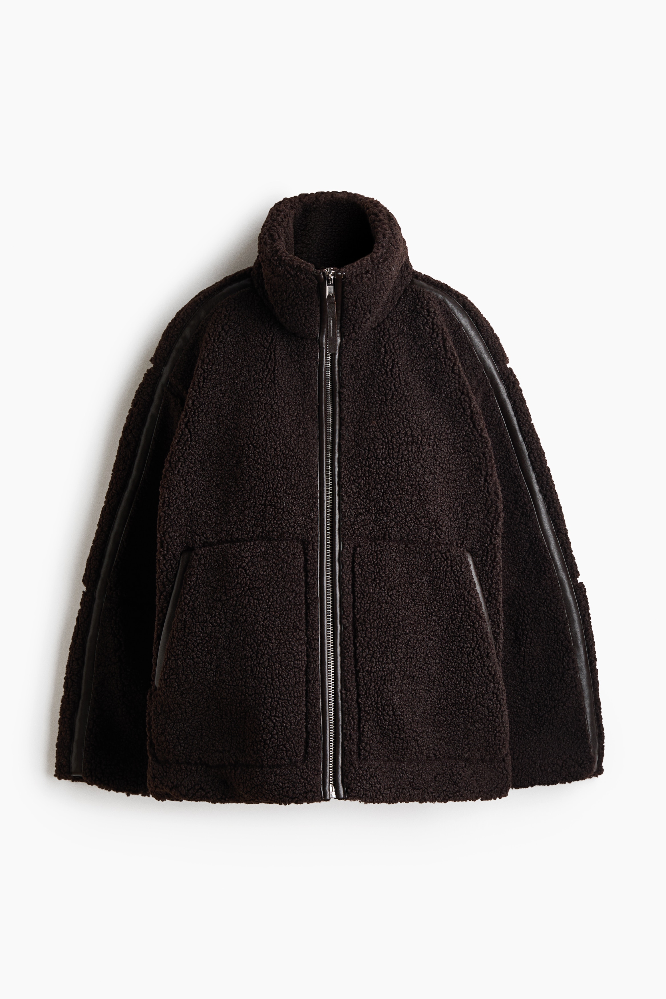 MAMA Before & After Babywearing Fleece Jacket - Dark brown/Dark beige