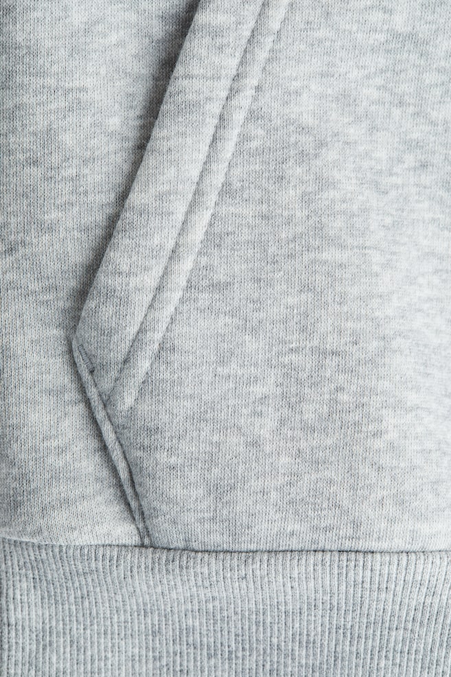 Color-Block Hoodie-Dark red/light gray - 2