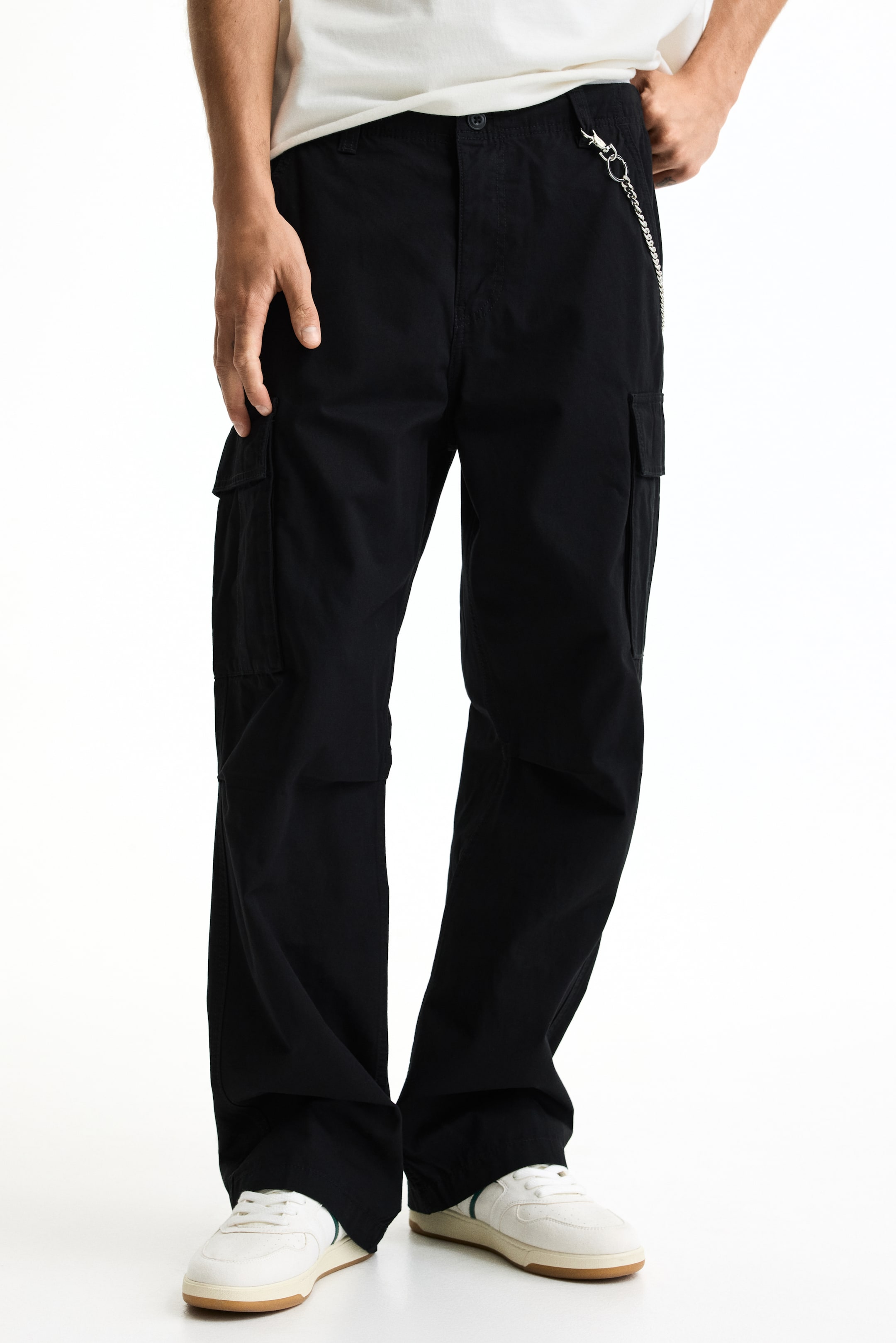 Мужские брюки H&M Relaxed-Fit Cargo Pants — фото 7