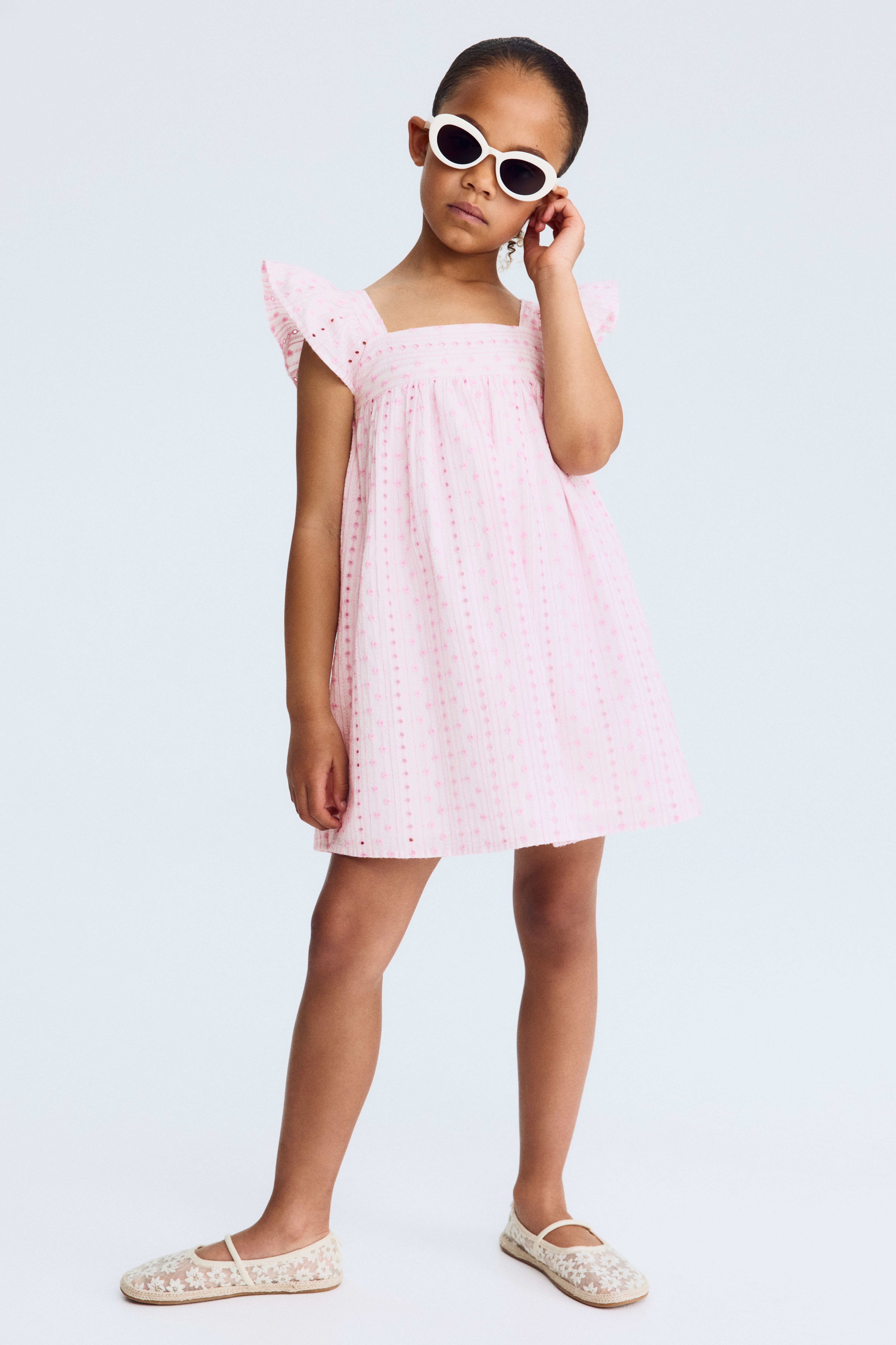 Cotton Dress with Embroidery