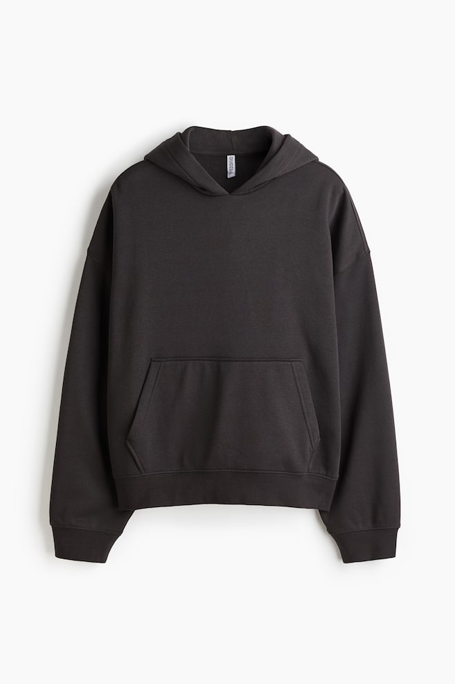 Felpa oversize con cappuccio - Grigio scuro - 1