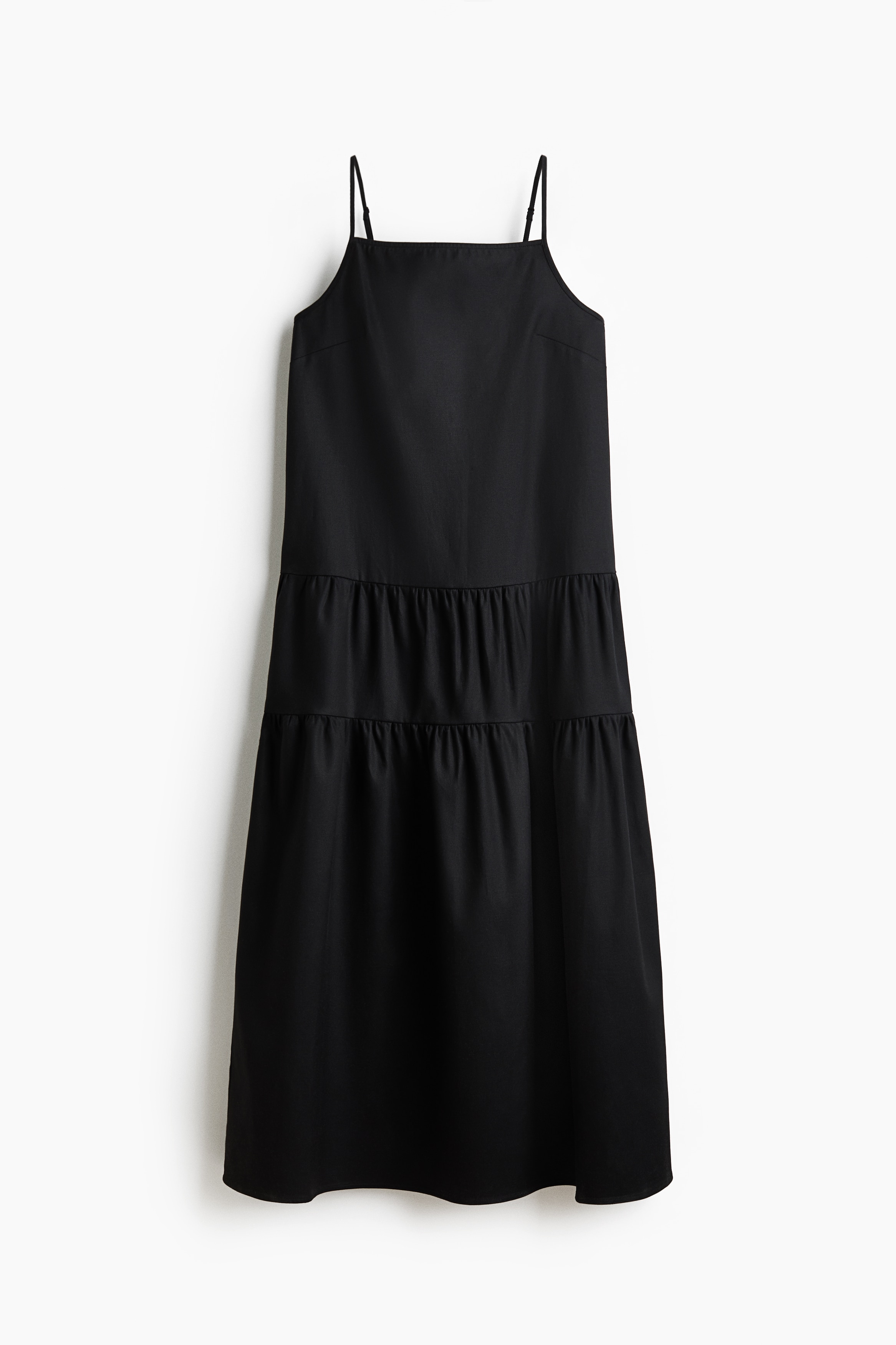 ルーズフィットキャミワンピース - ブラック/ライトデニムブルー/ダークデニムブルー