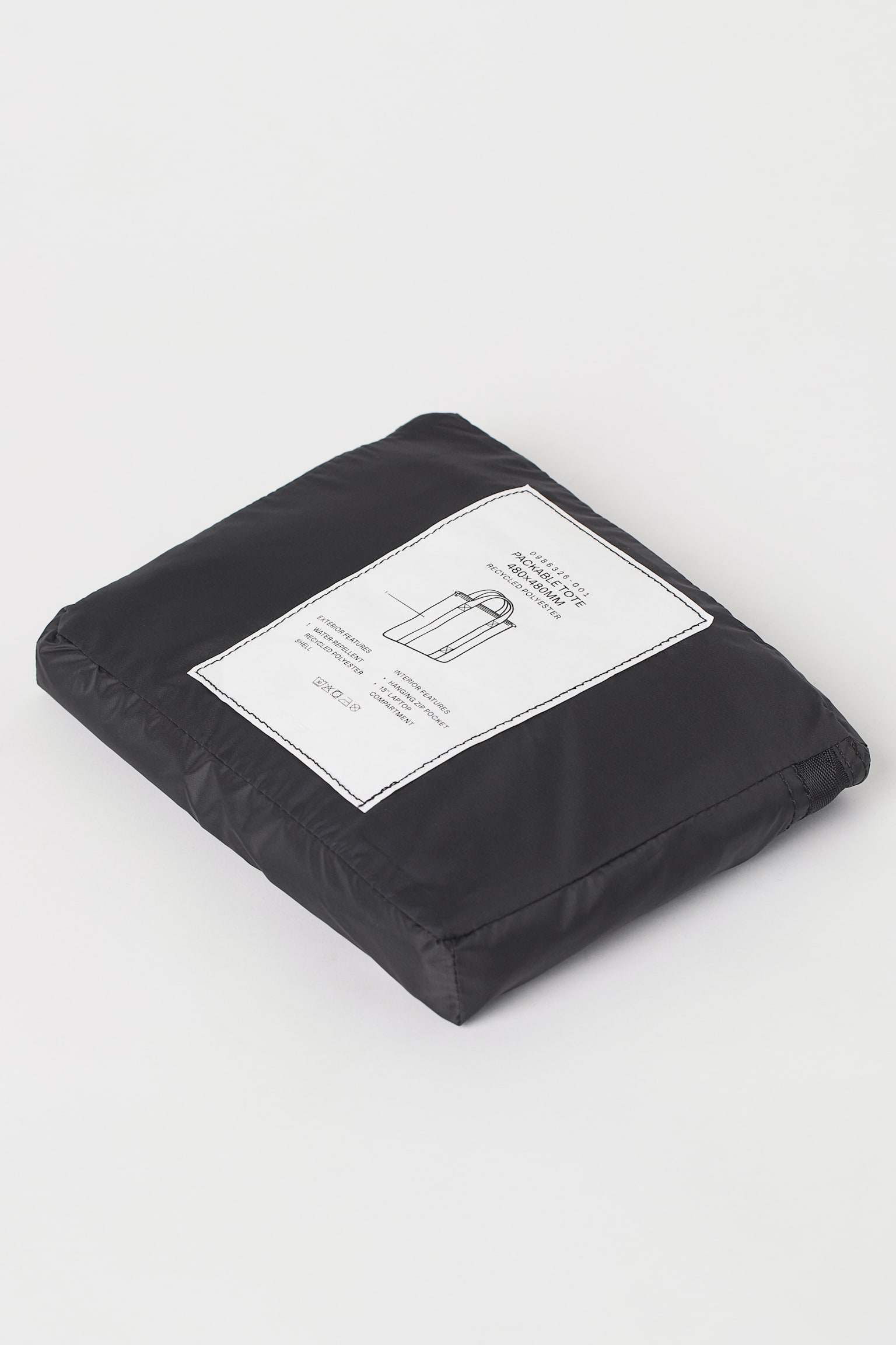 Pojemna torba na ramię - Czarny - 4