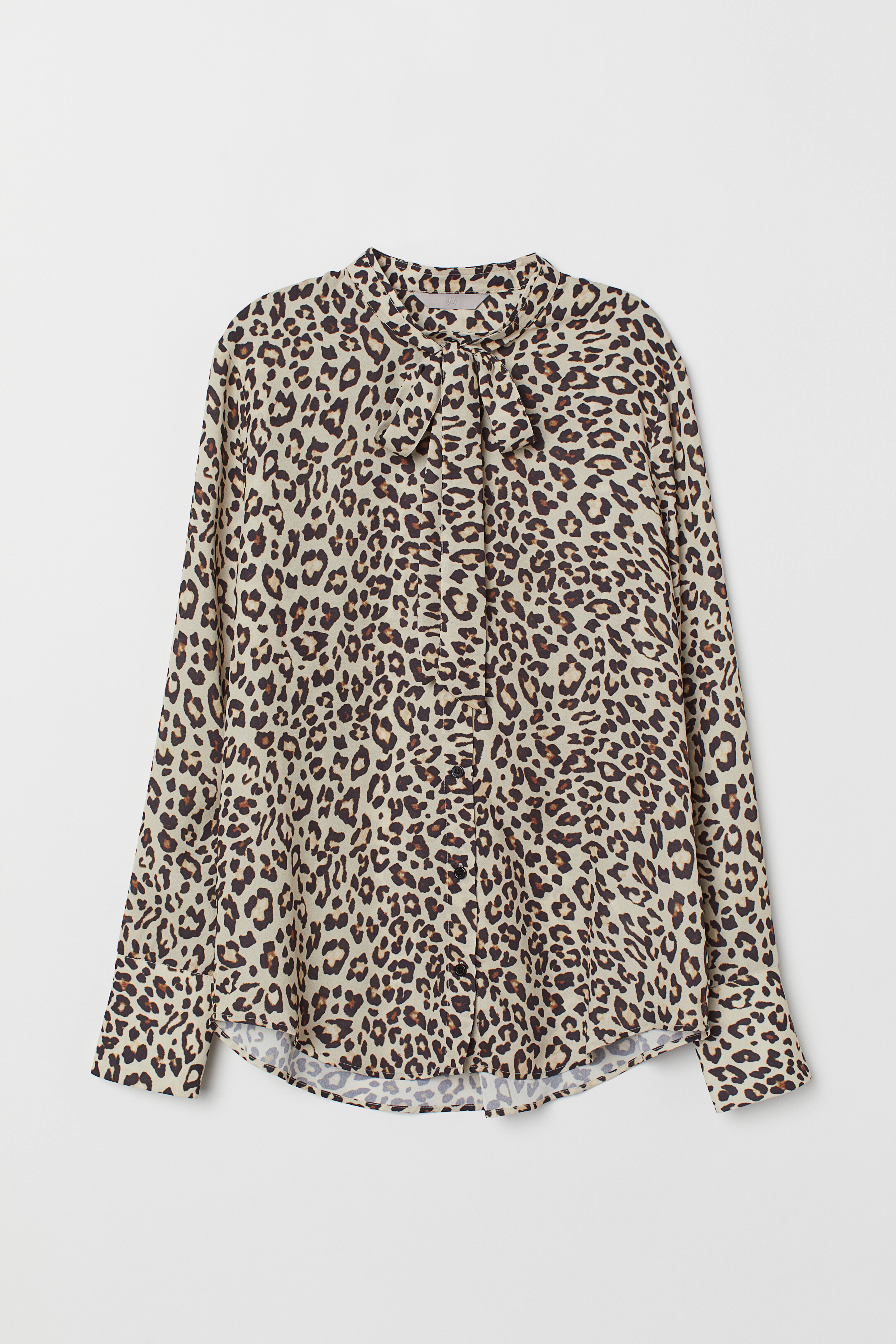 Leopard blouse h&m best sale