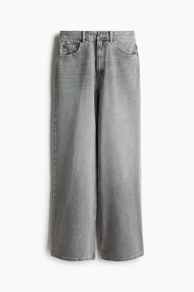 Wide jeans - Light denim grey - 1