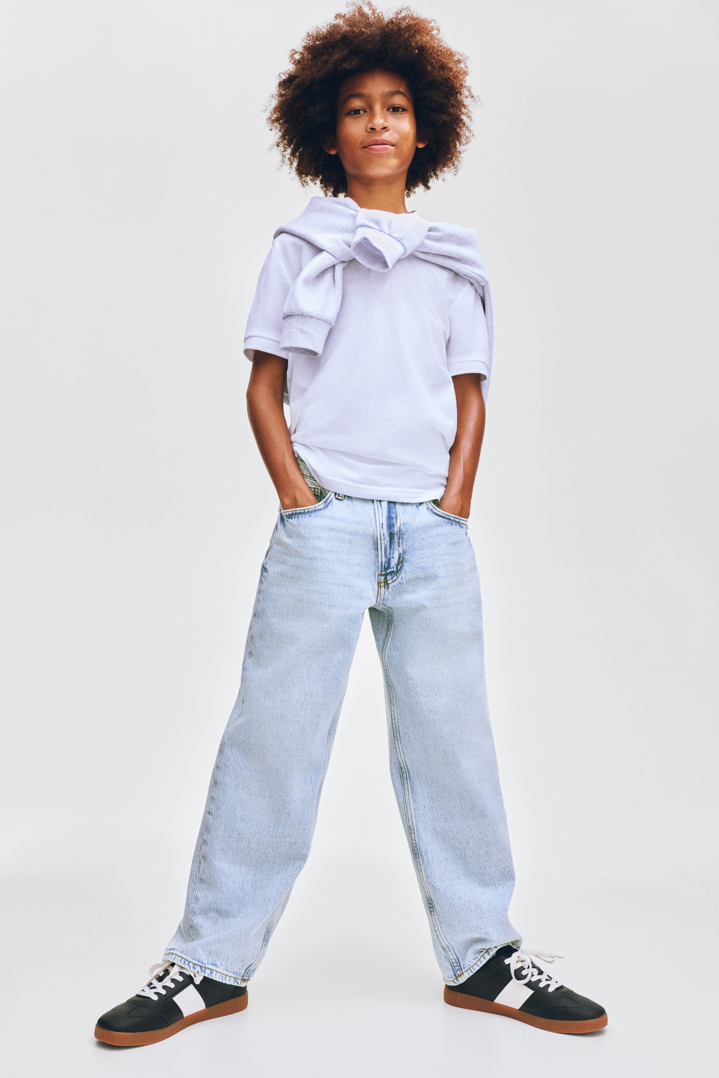 Jeans Loose Fit - Ljus denimblå/Mörkgrå/Ljusgrå/Ljus denimblå/Denimblå/Ljus denimblå/Denimblå