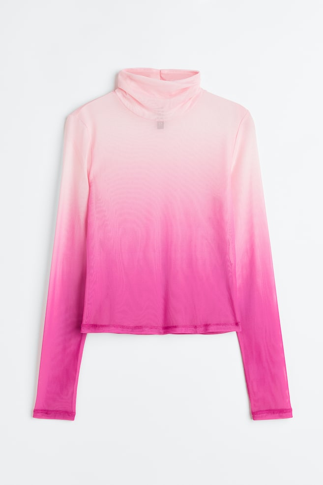 Fitted mesh top - Cerise/Ombre/Bright blue/Patterned - 1