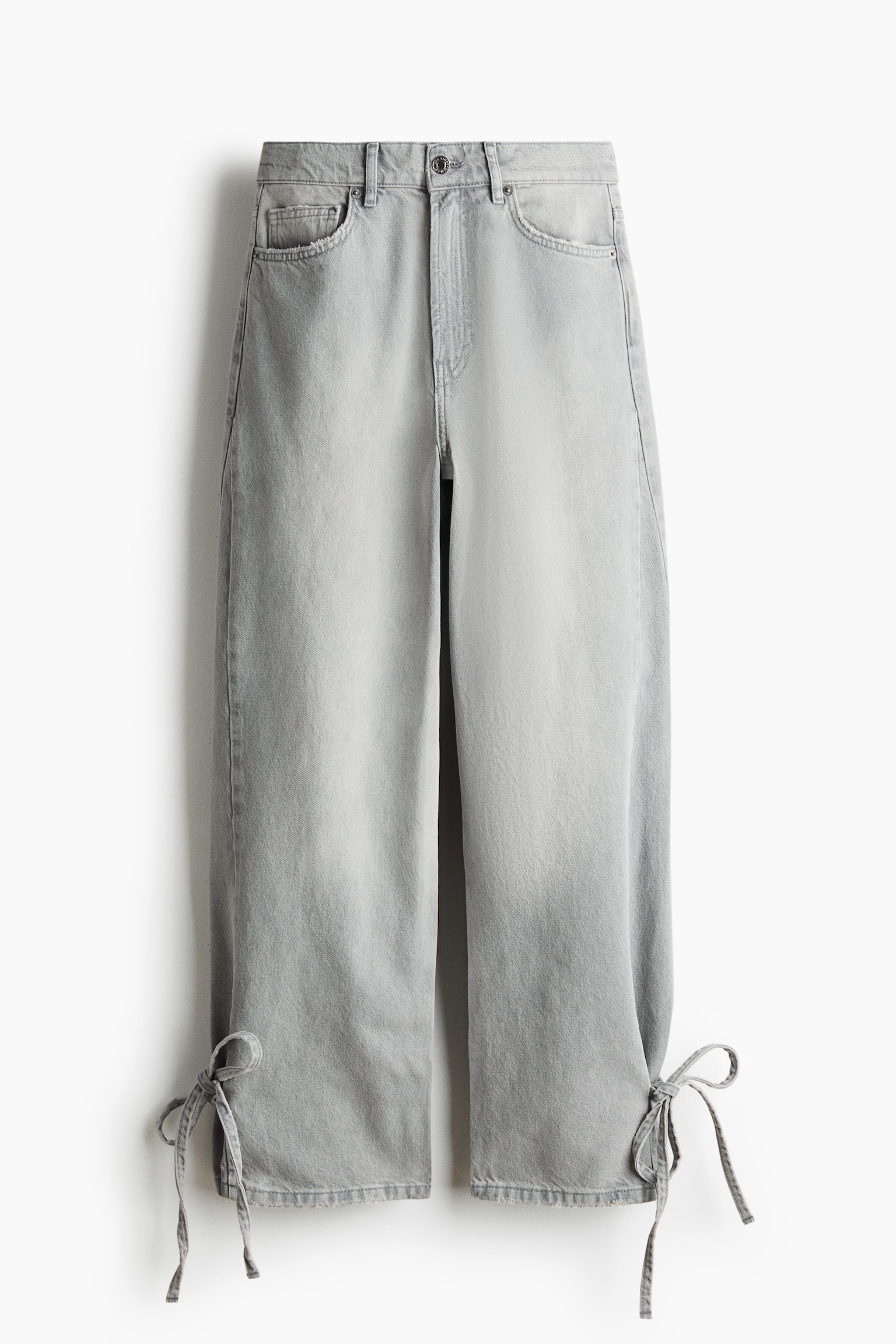 High-Waist Barrel-Leg Ankle Jeans - Light denim gray/Denim blue/Light denim blue - 1