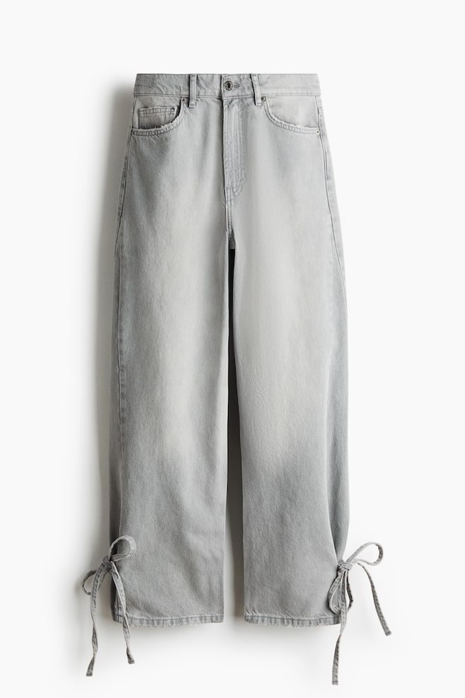 Barrel High Waist Ankle Jeans - Light denim grey/Light denim blue/Denim blue - 1