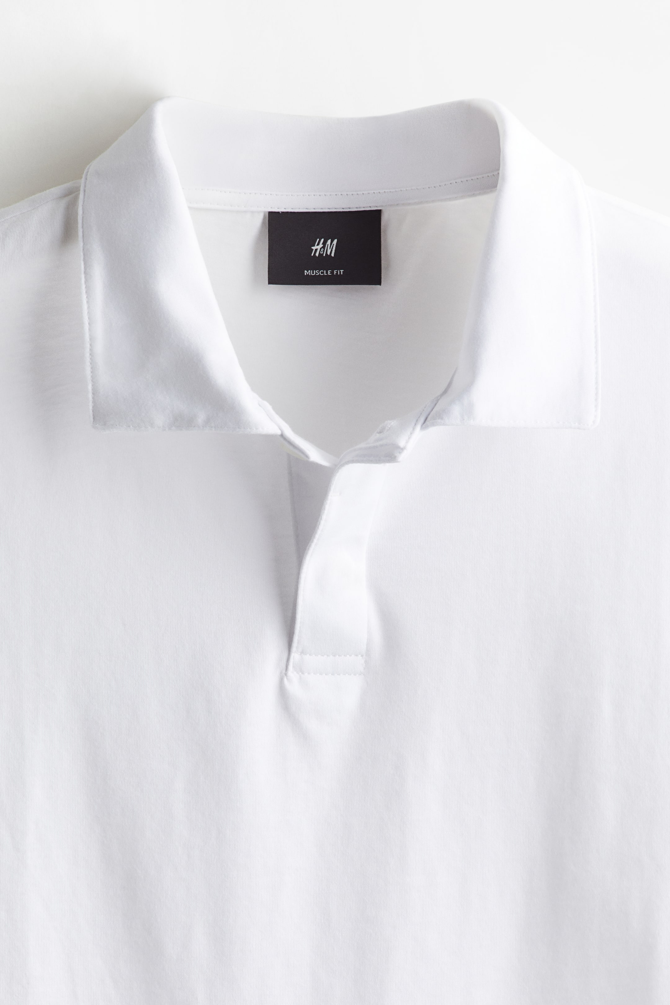 Muscle Fit Polo Shirt - White - Men | H&M CA