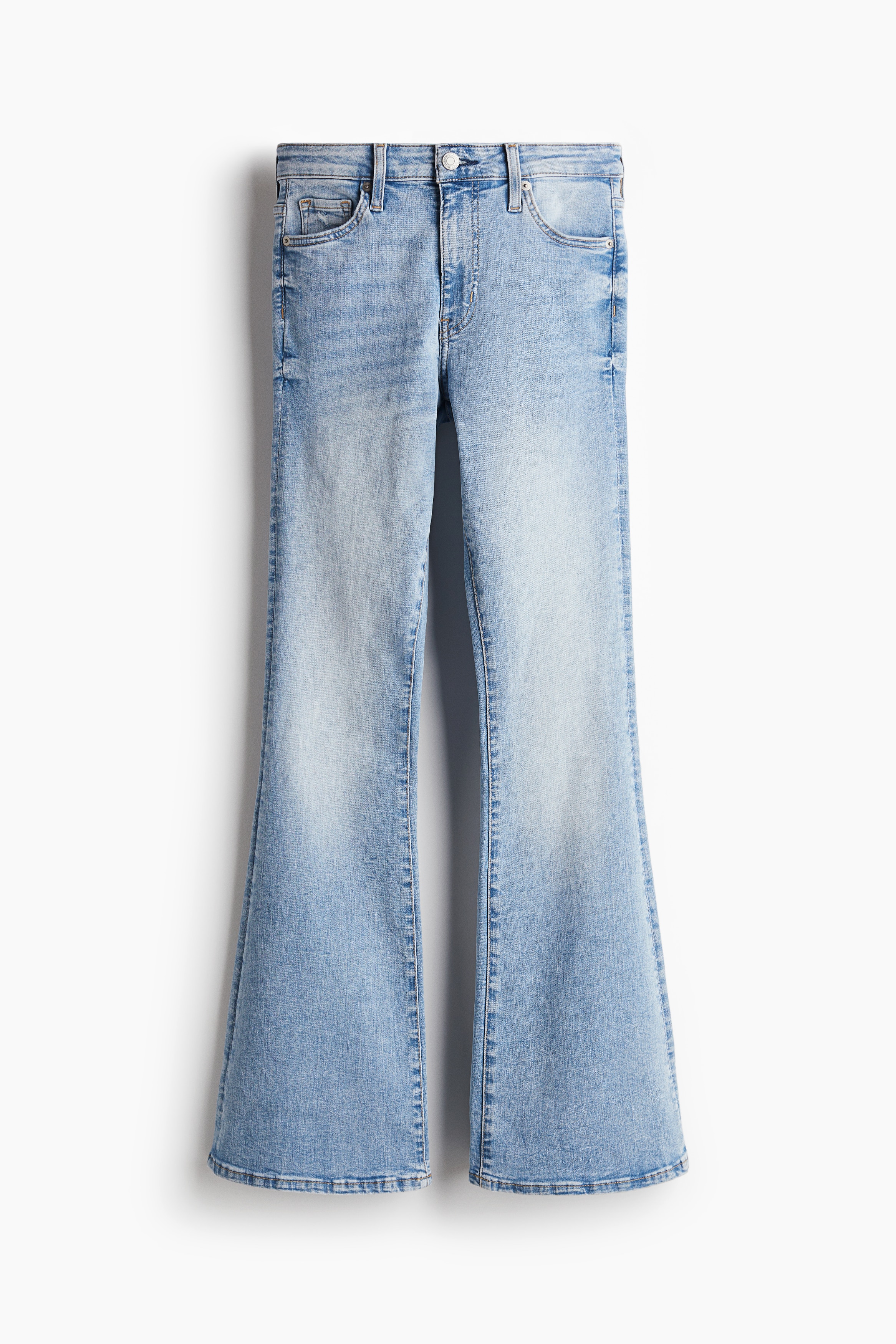 Flared Ultra High Jeans - Lys denimblå