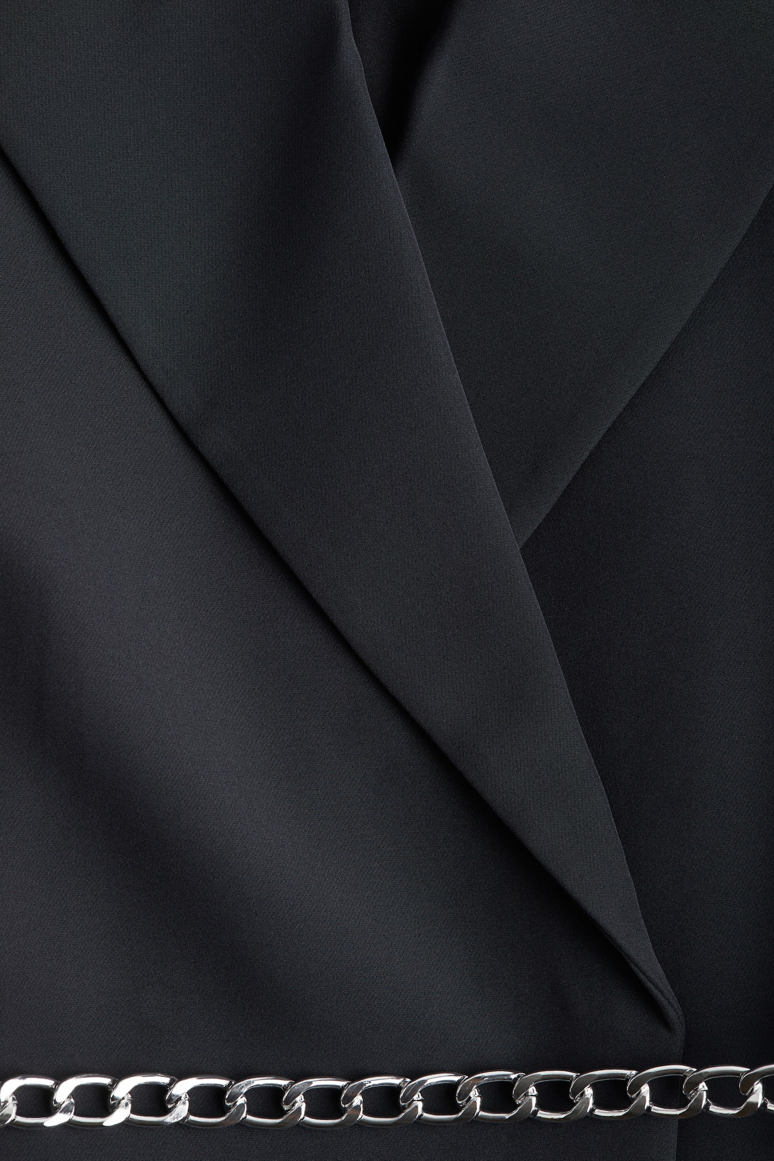 Belted blazer - Black/Dark grey - 3