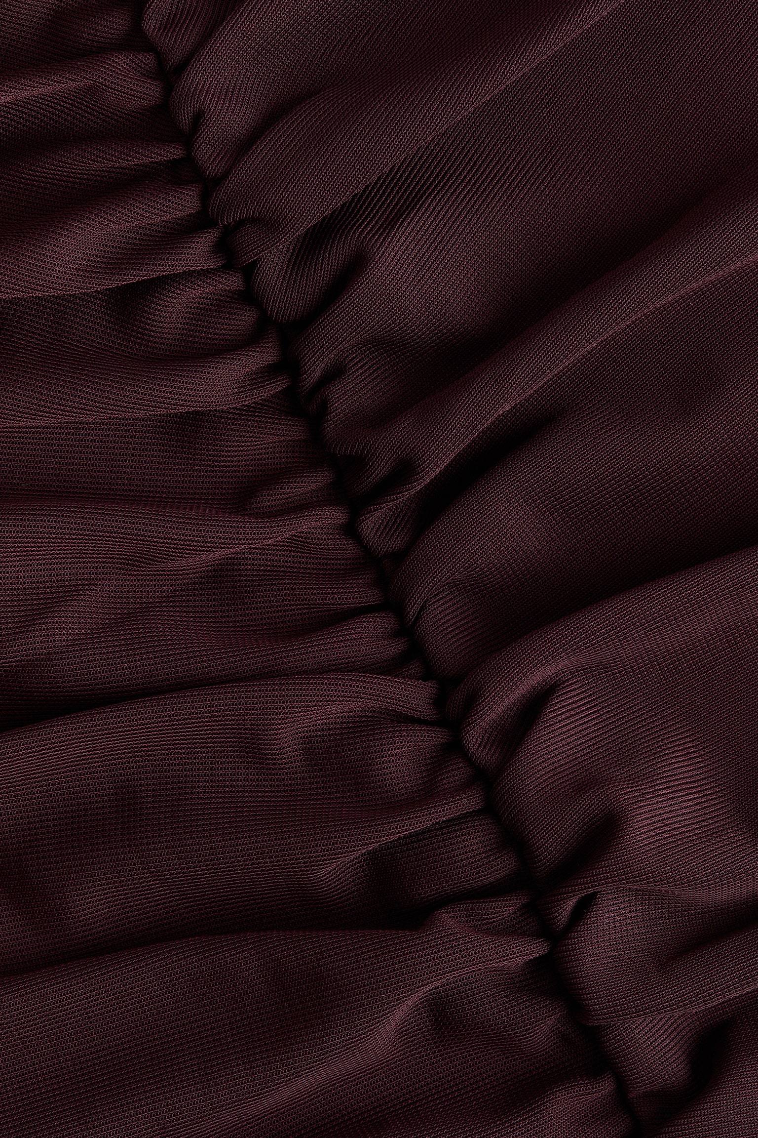 Vestido bodycon corrugado - Borgoña - 4