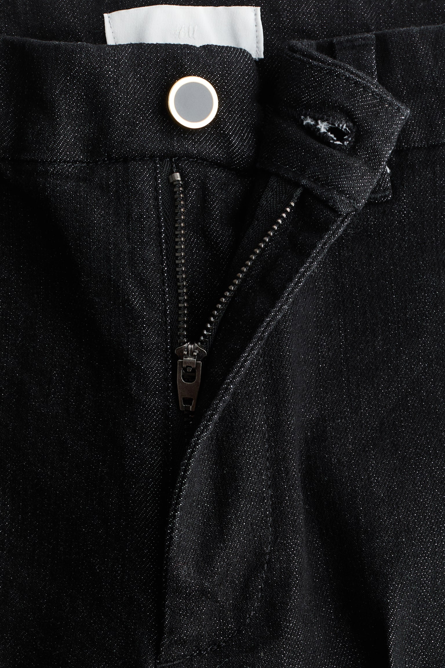 Flared High Jeans - שחור ג'ינס/כחול ג'ינס כהה - 7