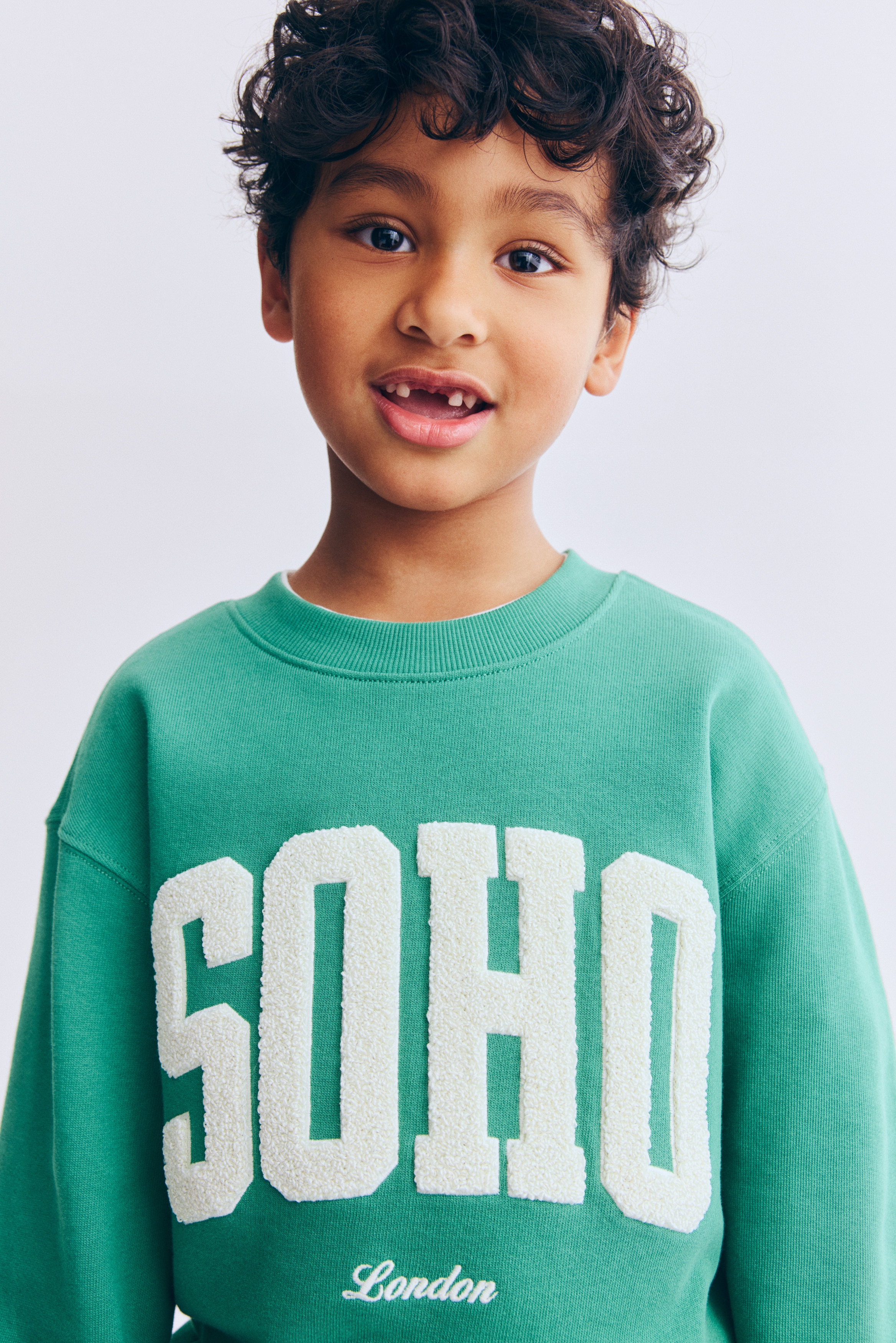 Printed Crewneck Sweatshirt - Green/SOHO/Light gray melange/Paris/Brown/Soho/Yellow/Athlétisme/Light blue/New York '92/Blue/Cosy Bear Club/Light green/Horses/Cream/Paris