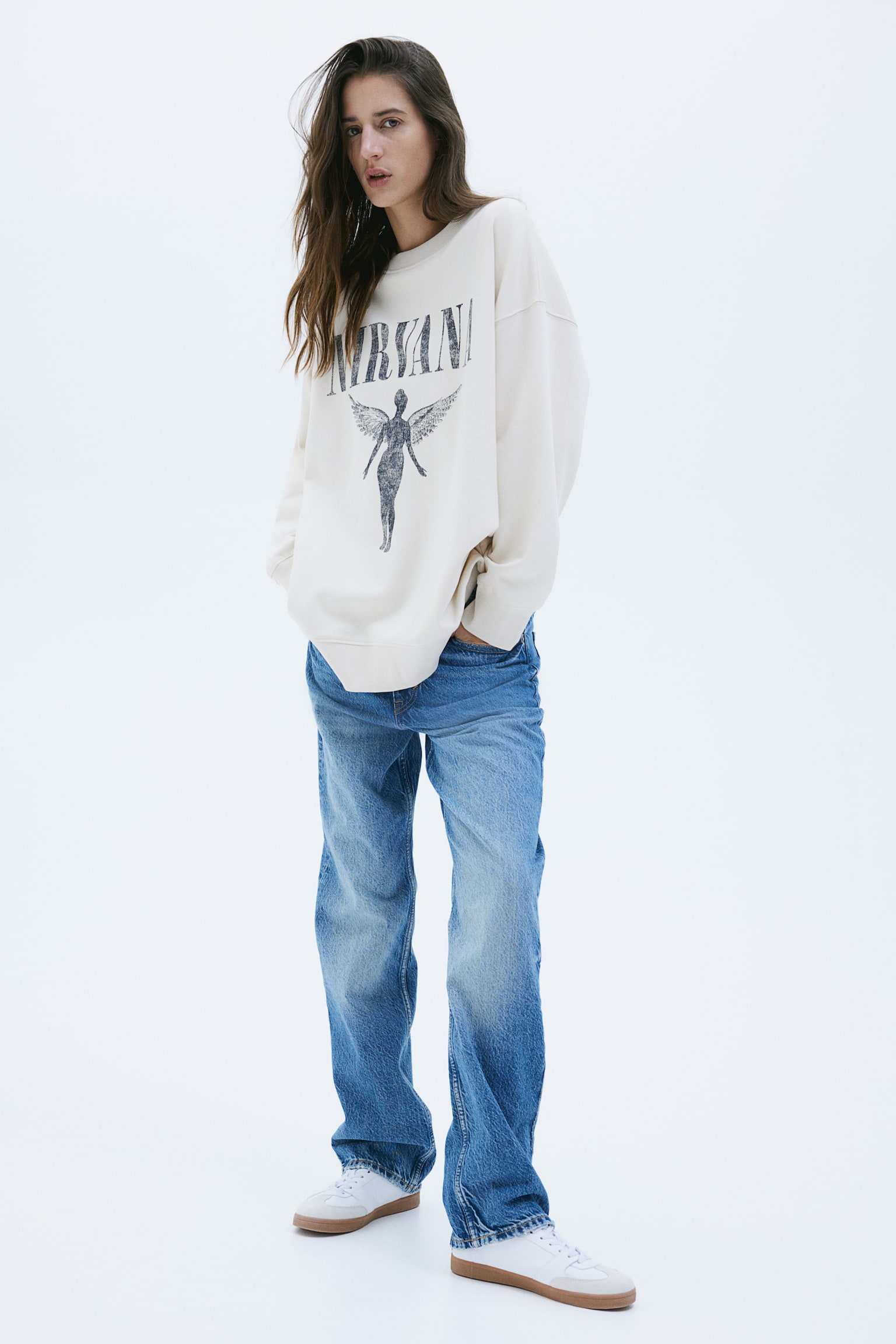 Oversized Sweater - Cream/Nirvana/Navy blue/Yale University/Dark grey/Nirvana/Light grey marle/Nirvana - 5