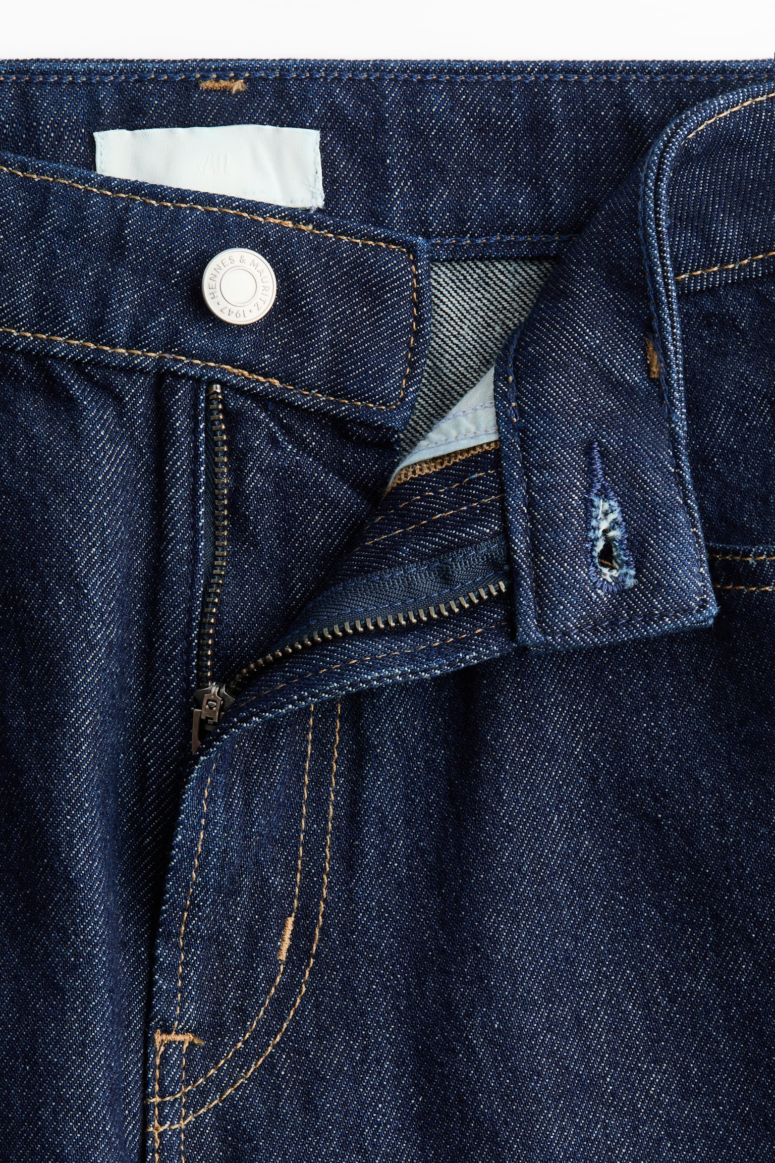 Jeans Wide High Waist - Azul marino denim/Azul denim oscuro/Negro lavado/Blanco/Gris denim/Azul denim claro/Gris oscuro - 3