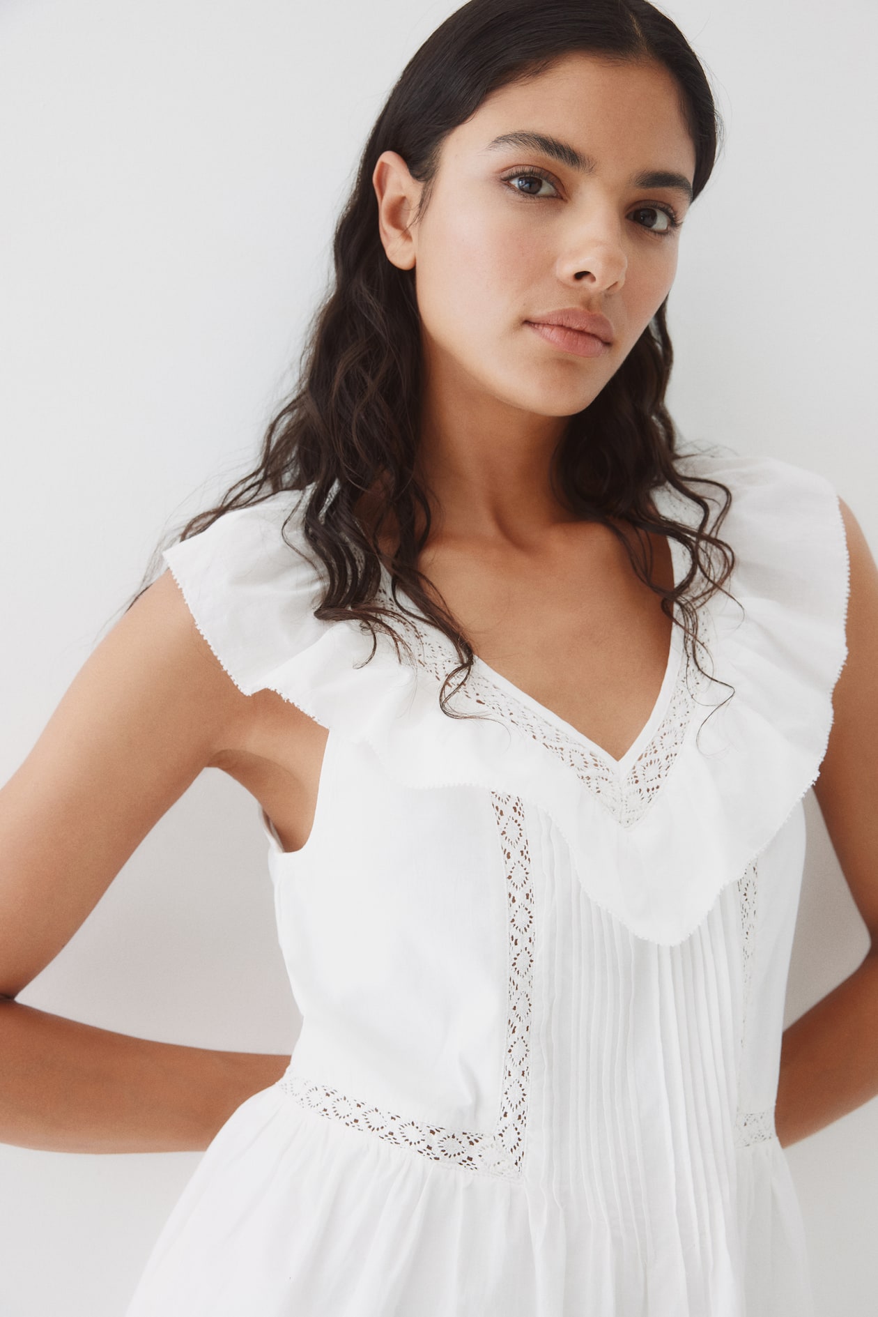 Ruffle-Trimmed Cotton Dress - image 3