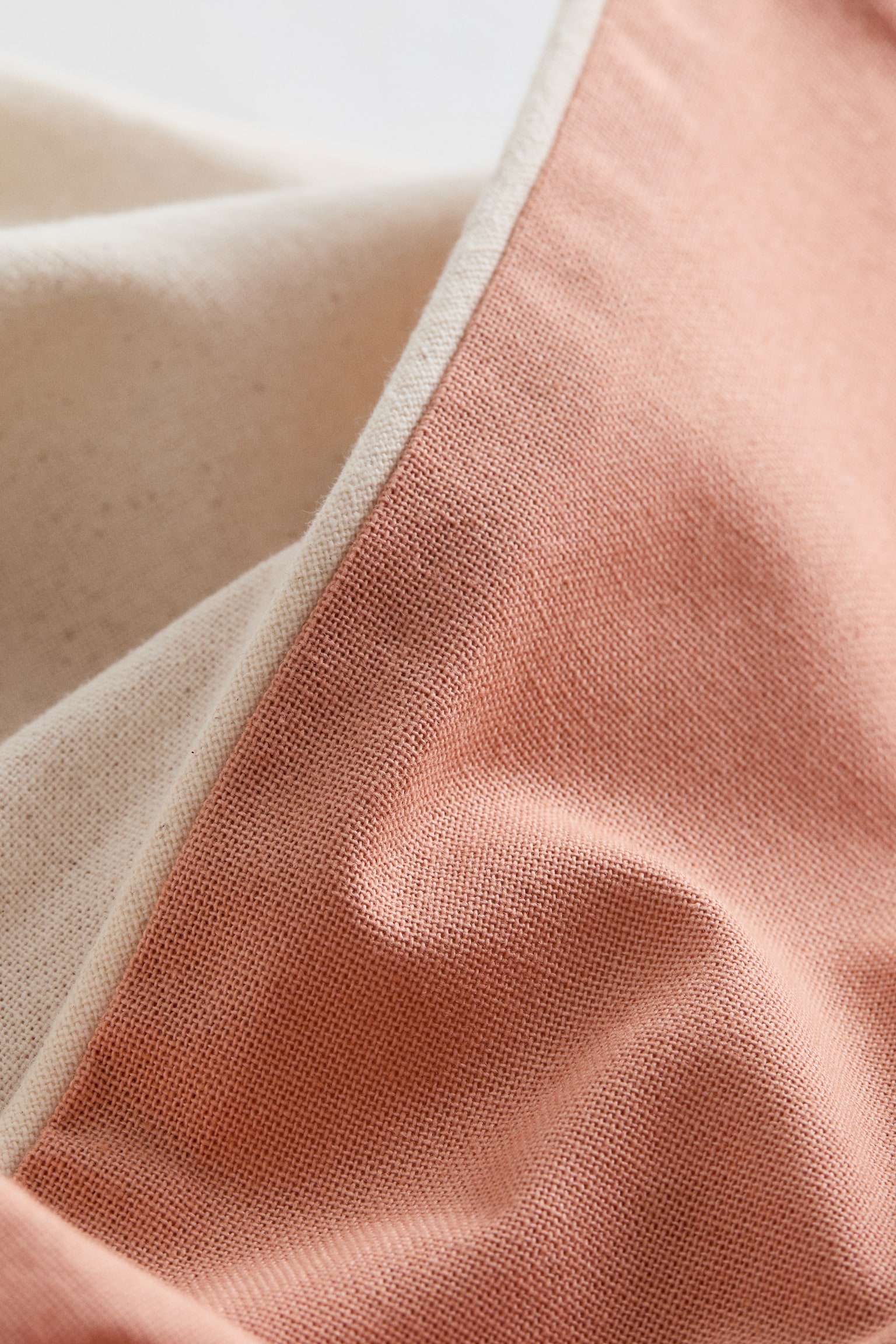 Canvas cushion cover - Pink/Light khaki green/Yellow - 3