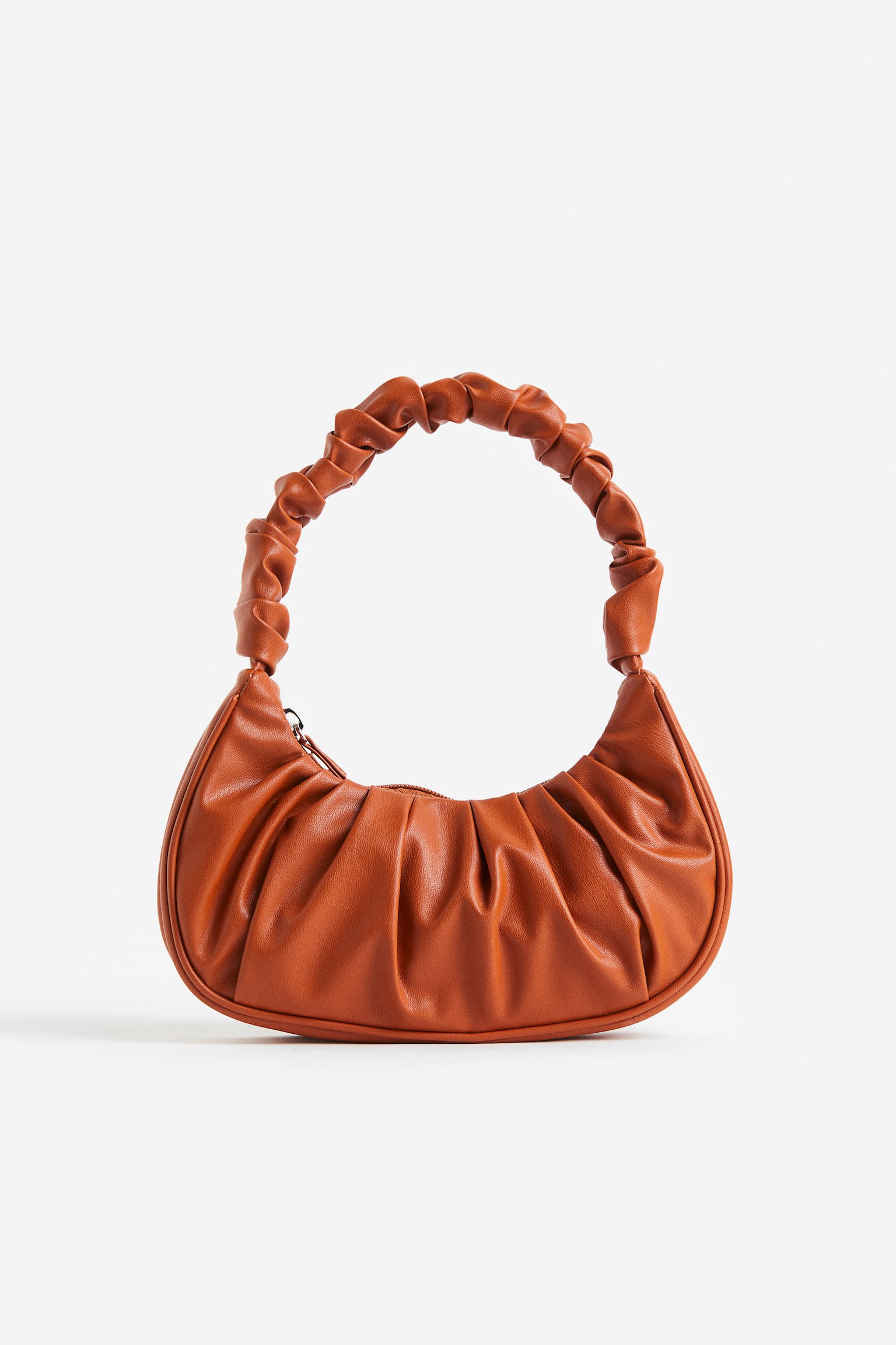 Pleated handbag - Brown