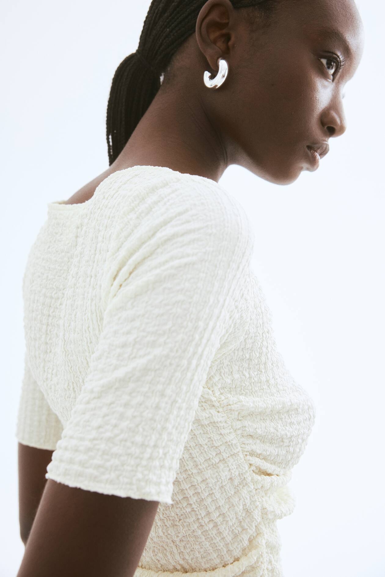 Draped Textured Top - image 4