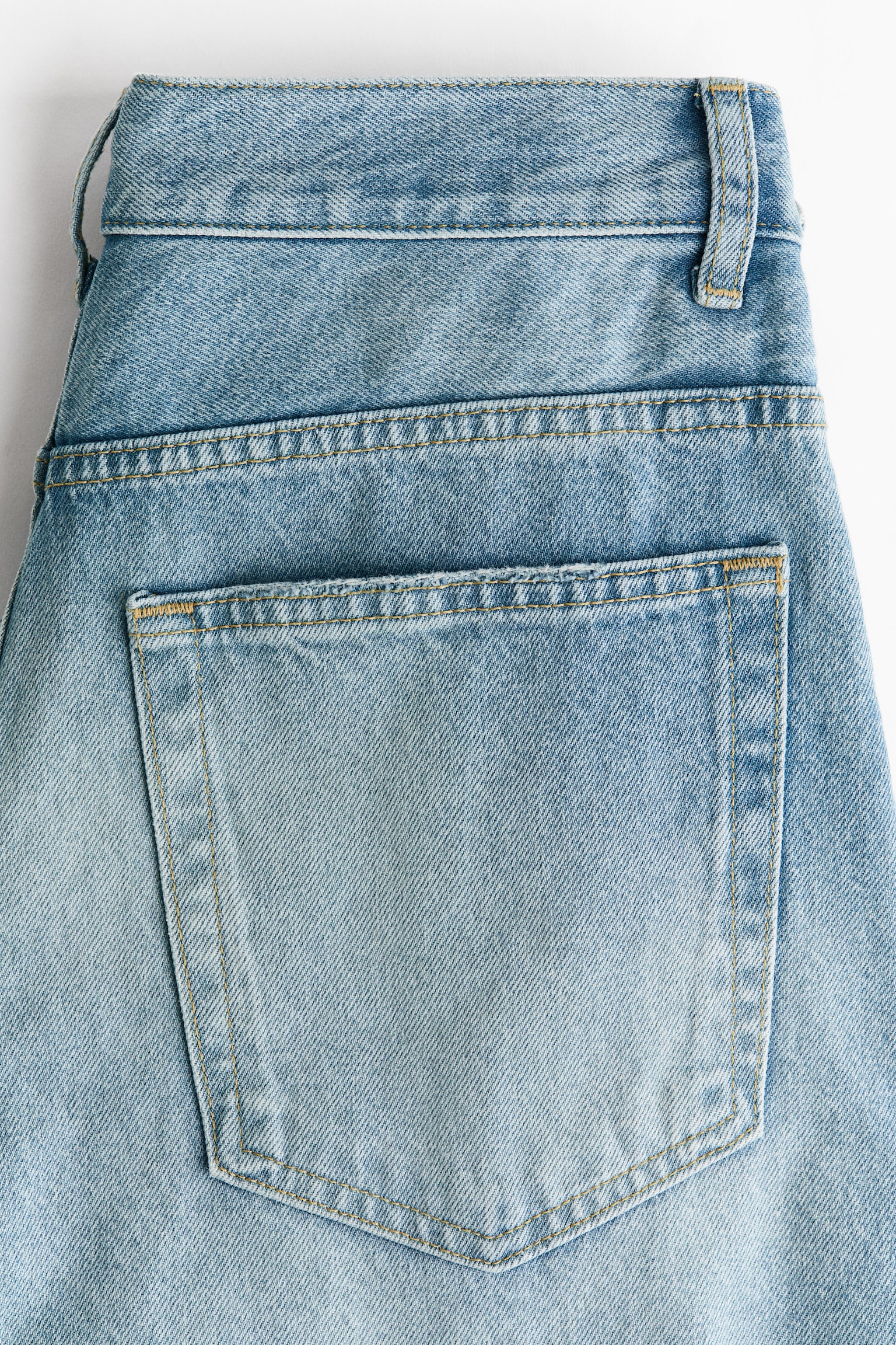 Женские джинсы H&M Barrel-Leg High-Waist, цвет: Светлый джинсовый синий — фото 9