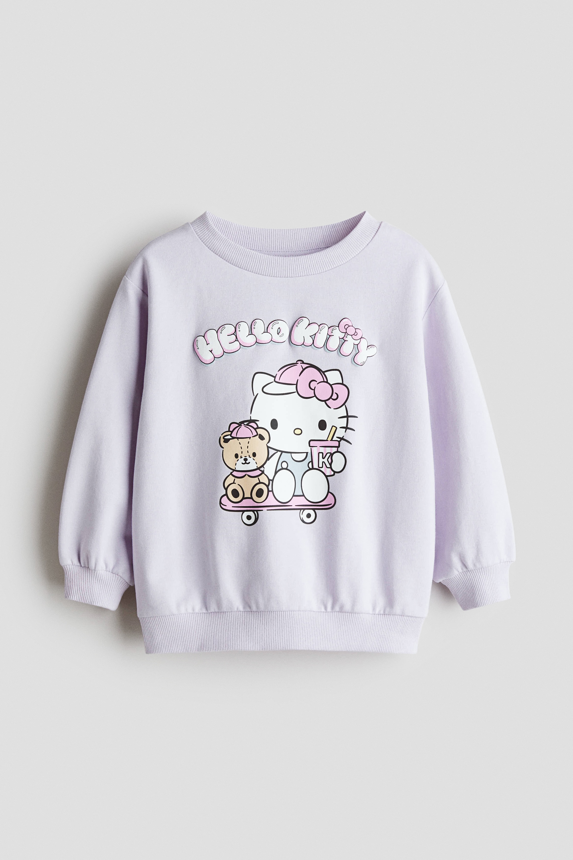 Printed sweatshirt - Light purple/Hello Kitty/Light blue/Cinnamoroll