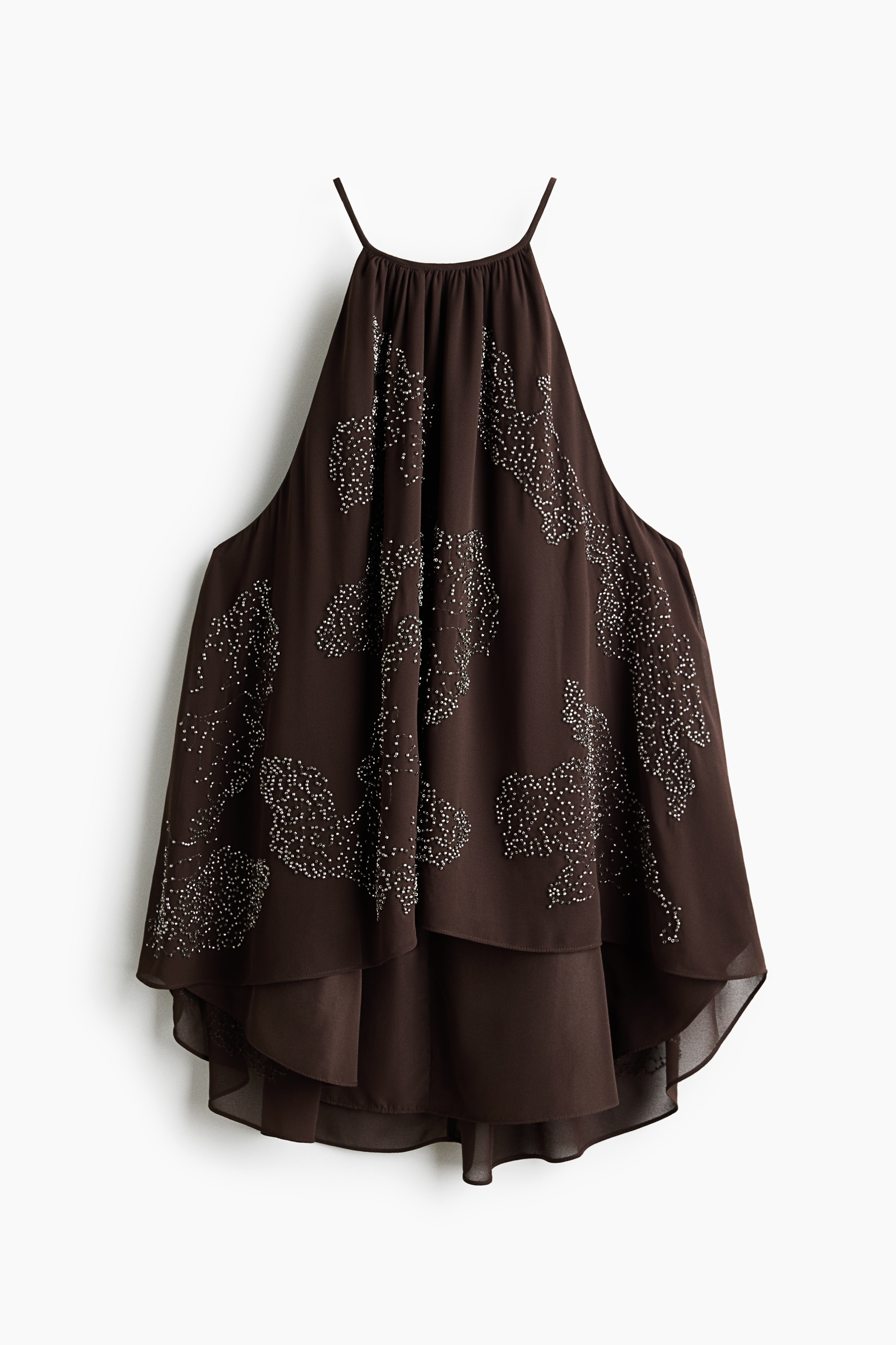 Beaded chiffon top
